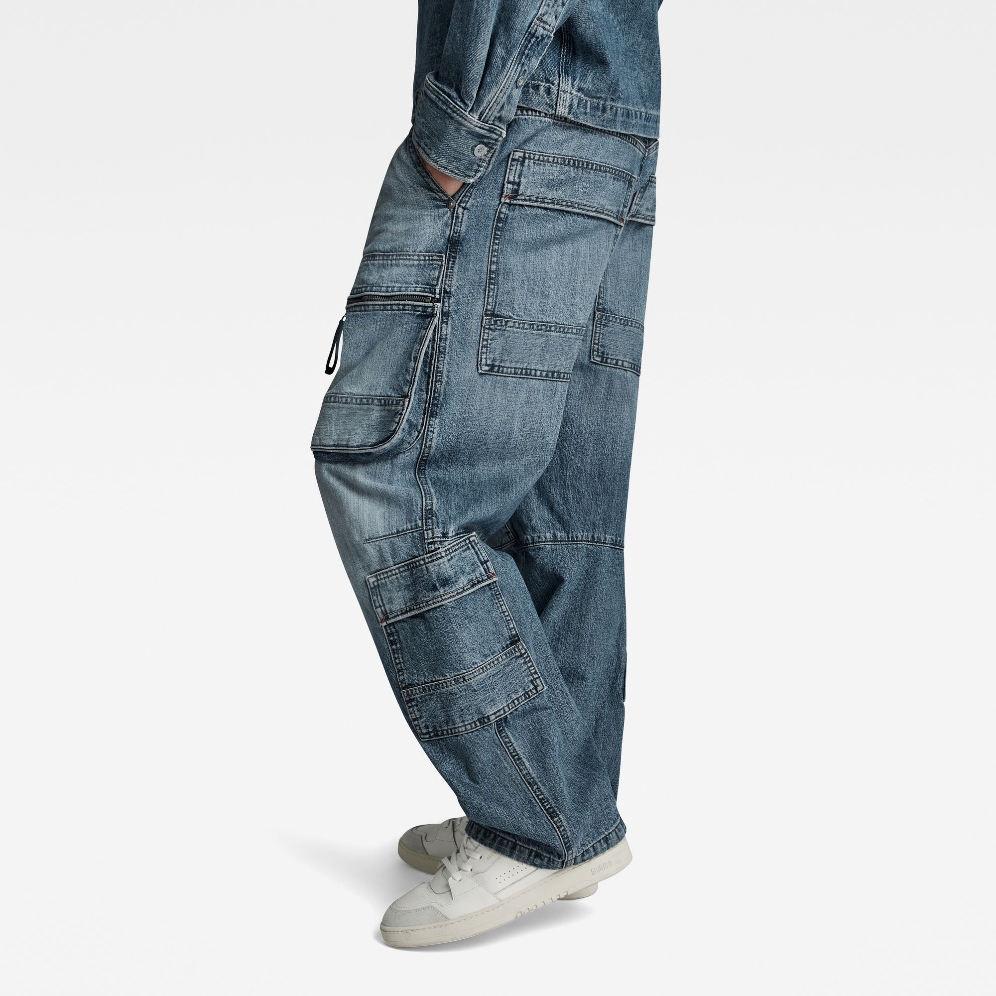 G-Star RAW Multi Pocket Cargo Relaxed Jeans Midden blauw Heren