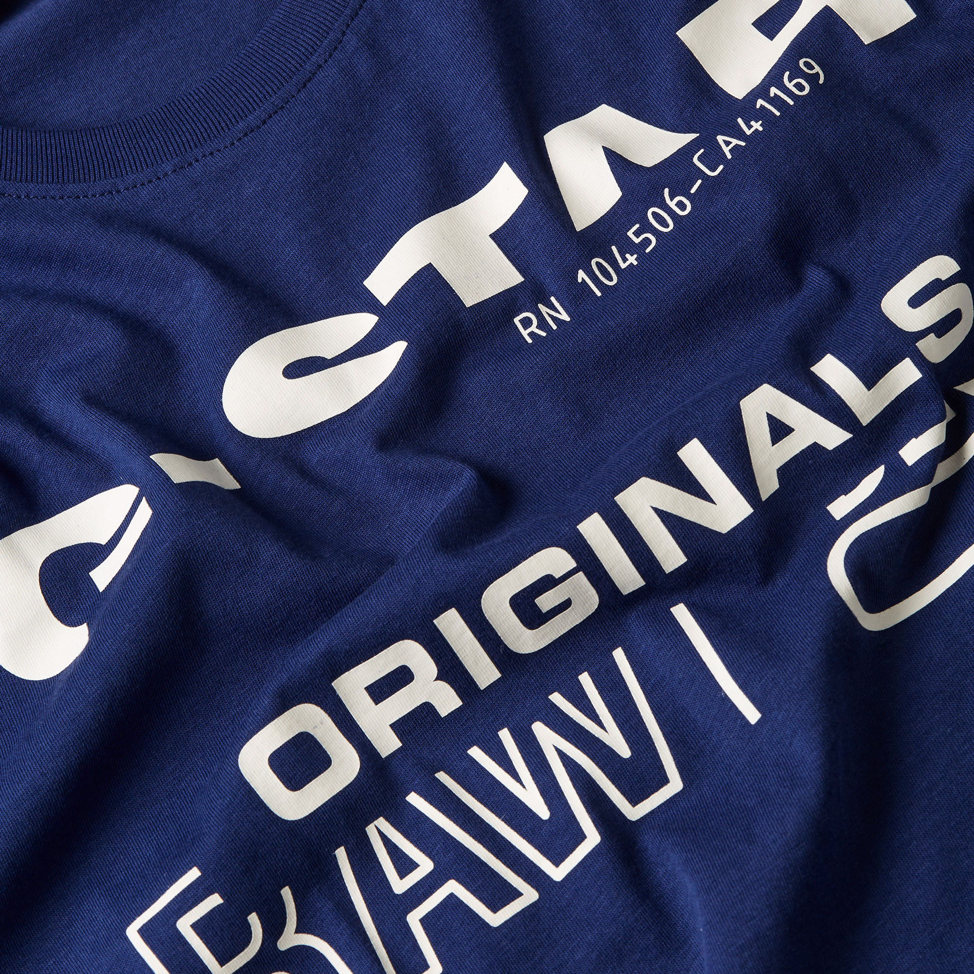 G-Star RAW Originals T-Shirt Midden blauw Heren