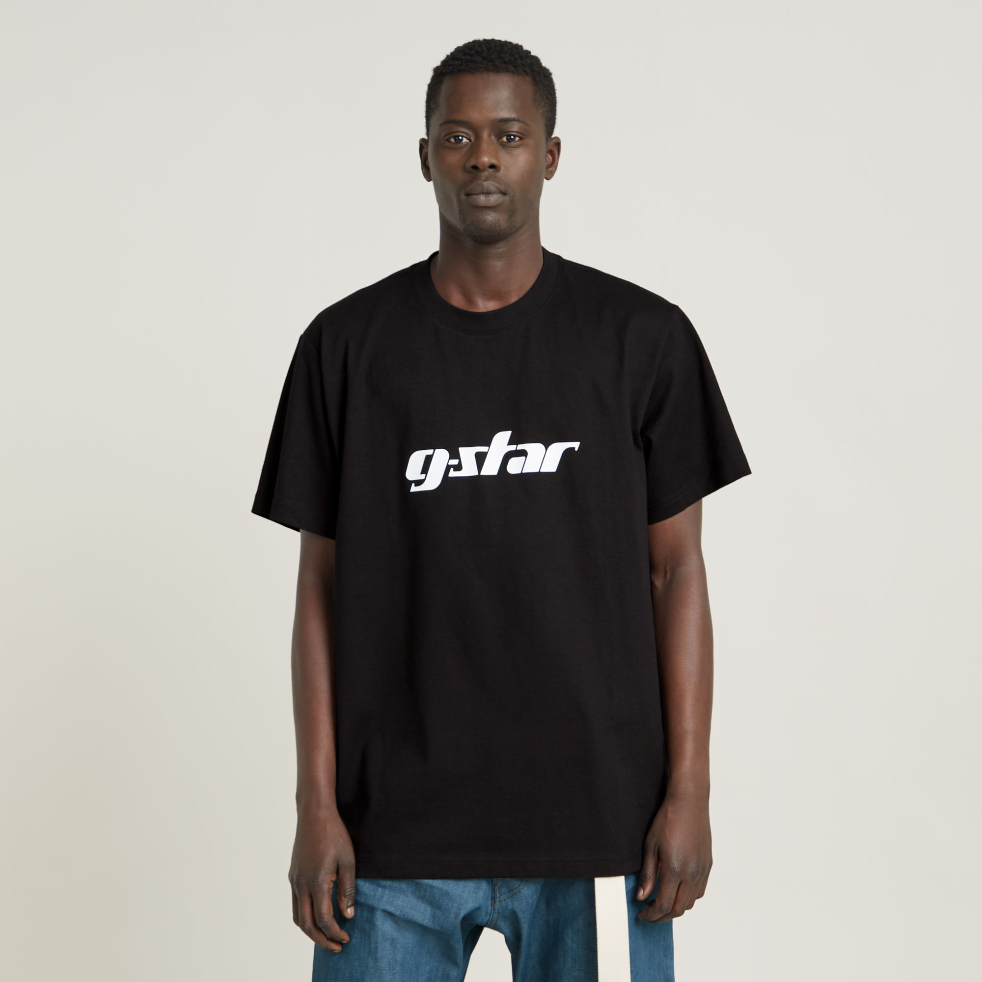 G-Star RAW Unisex Cursive Script Loose T-Shirt Zwart Heren
