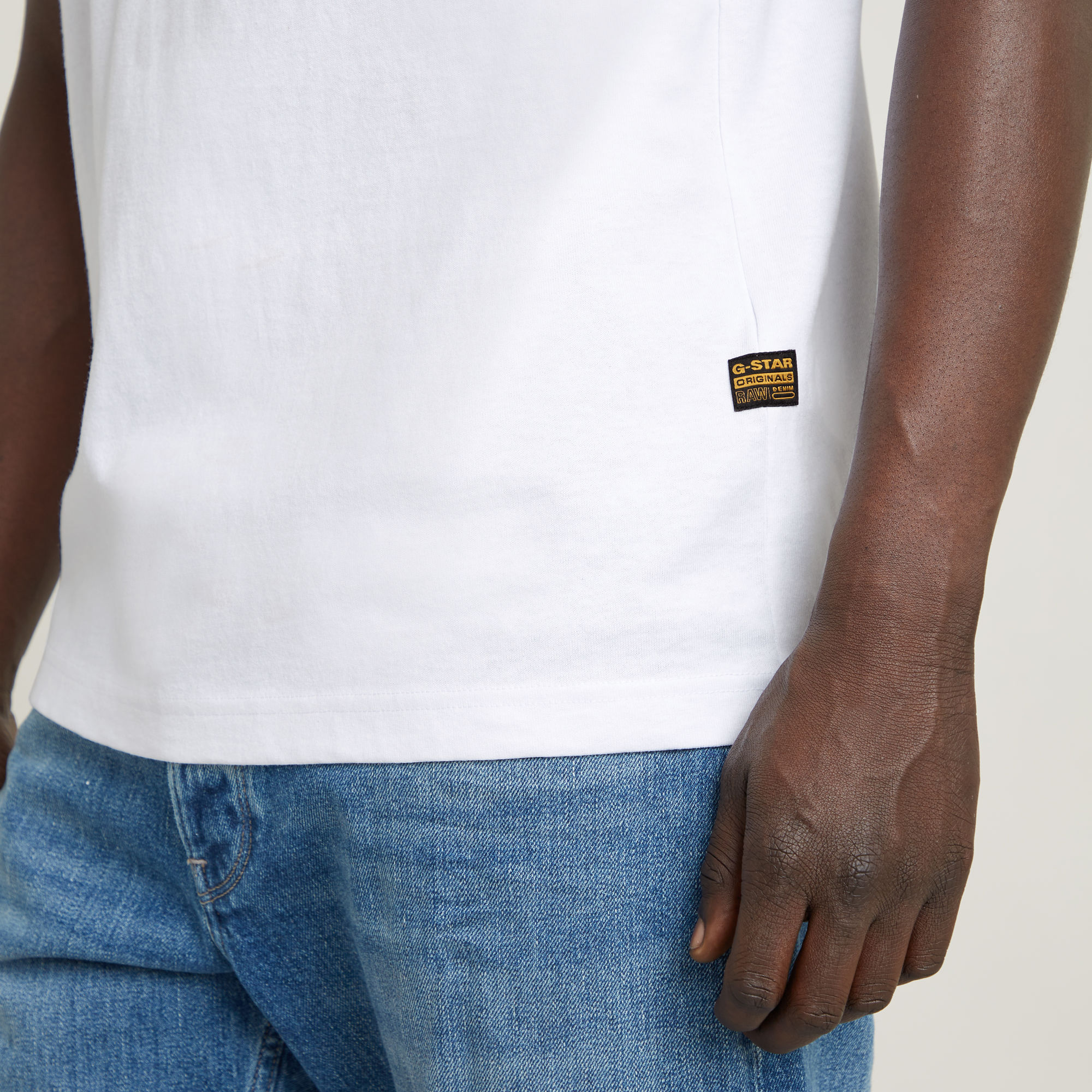 G-Star RAW Stitch Burger T-Shirt Wit Heren