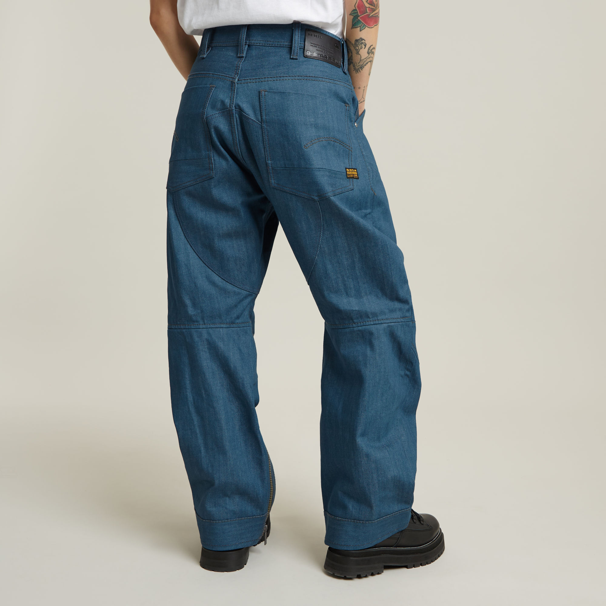 G-Star RAW BB 5620 3D Wide Jeans Unisex Donkerblauw Heren