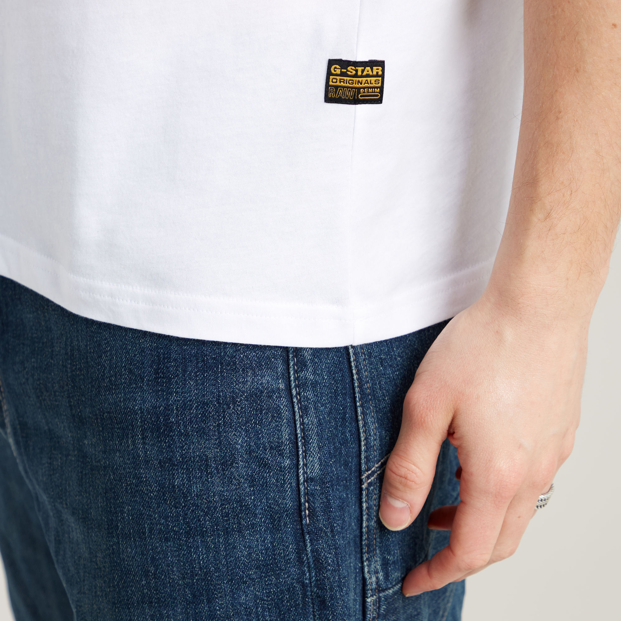 G-Star RAW Originals T-Shirt Wit Heren