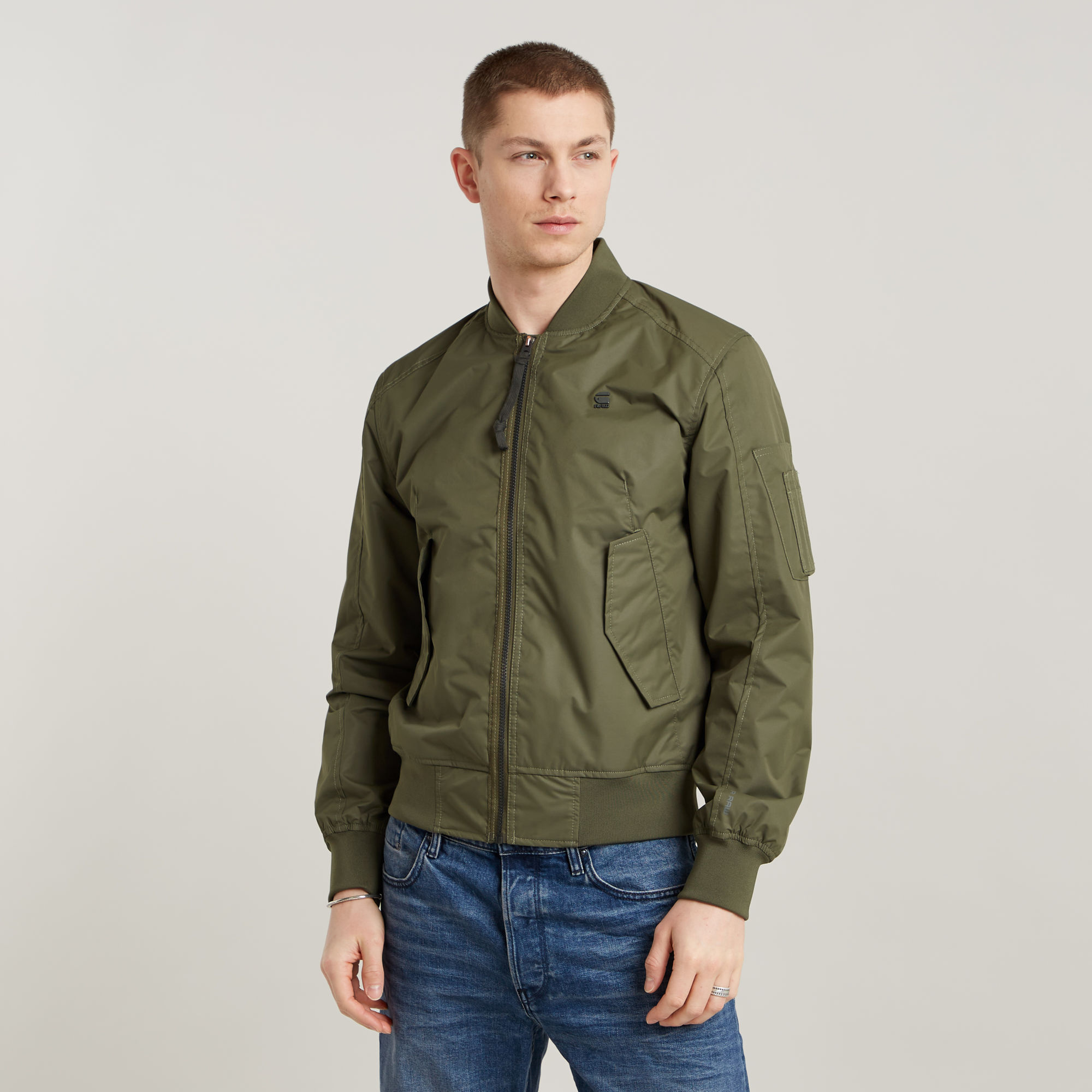 

Arris Unpadded Bomber Jacket - Green - Men