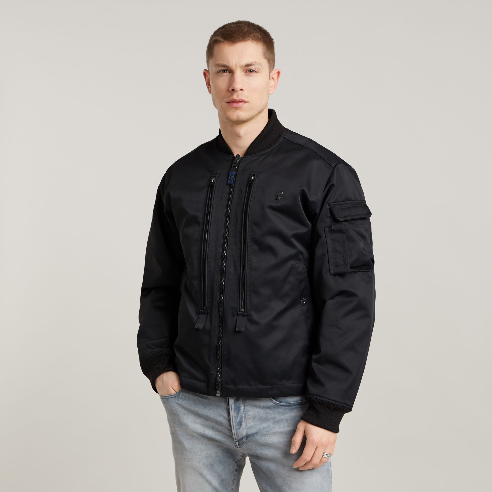 

Deck Reversible Bomber Jacket - Black - Men