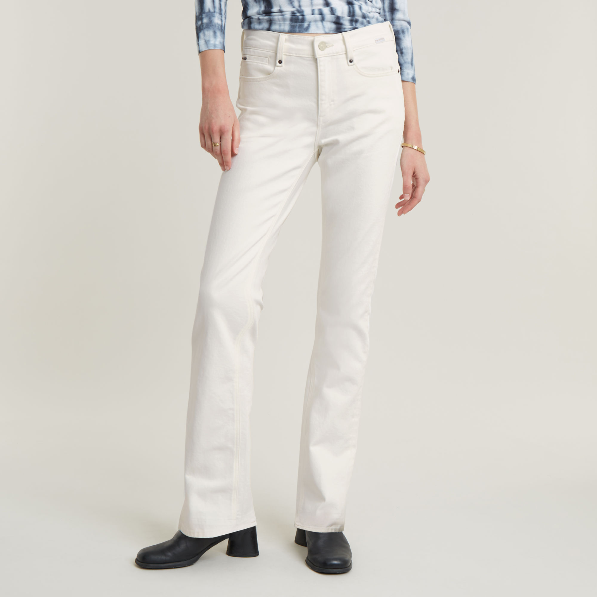 

Noxer Bootcut Jeans - White - Women