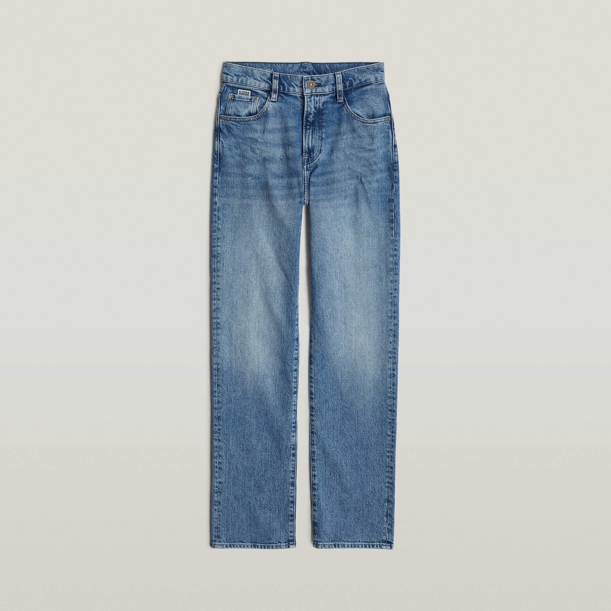 G-Star RAW Viktoria High Straight Jeans Lichtblauw Dames