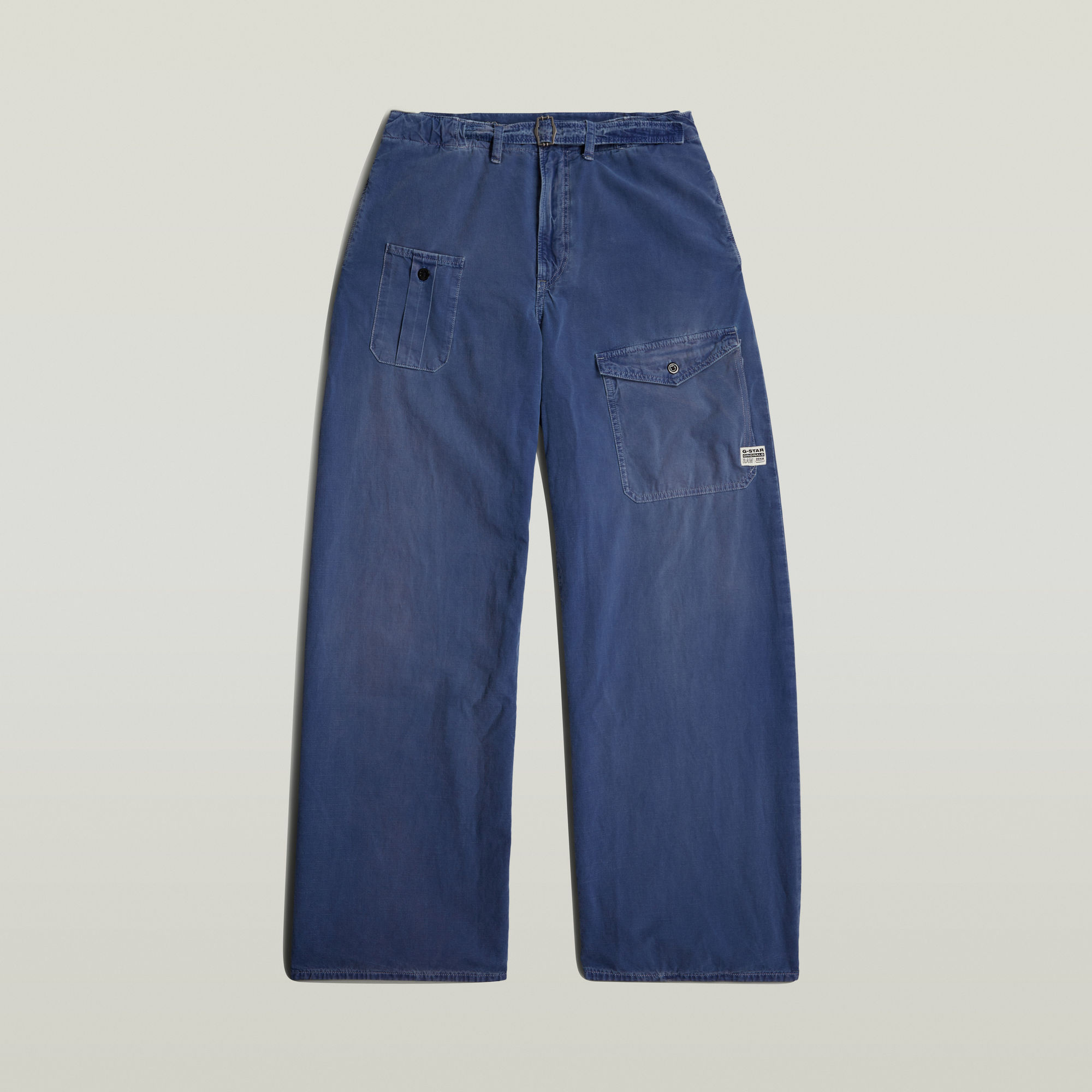 G-Star RAW Belted Cargo Loose Jeans Midden blauw Dames