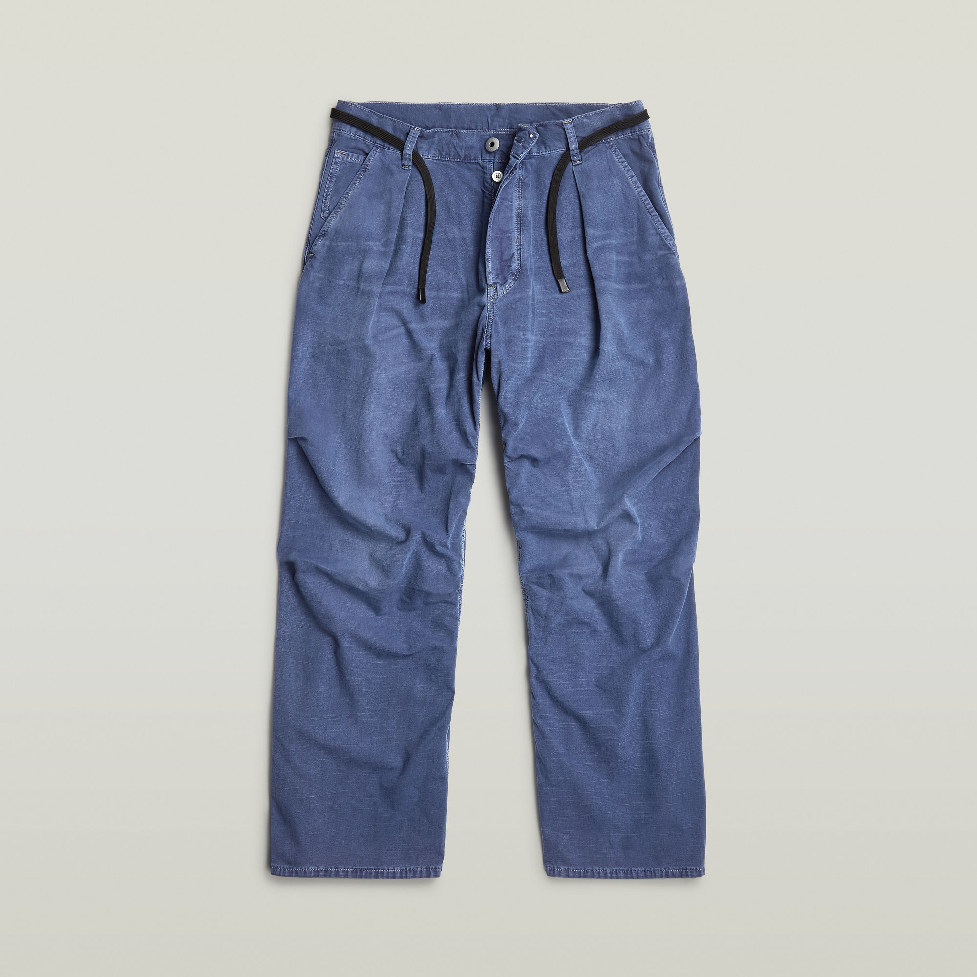 G-Star RAW Pleated Denim Broek Midden blauw Heren