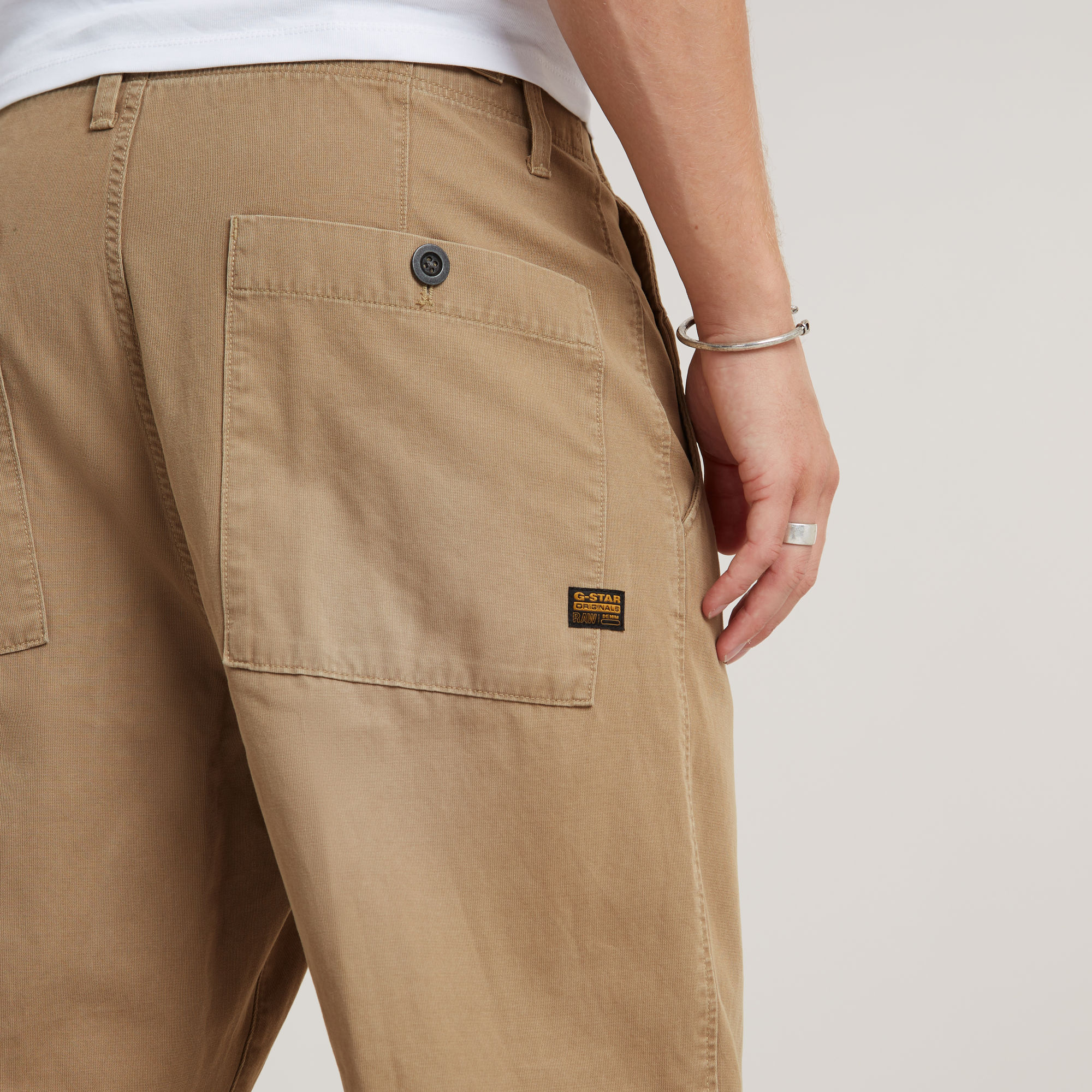 G-Star RAW Pleated Chino Relaxed Beige Heren