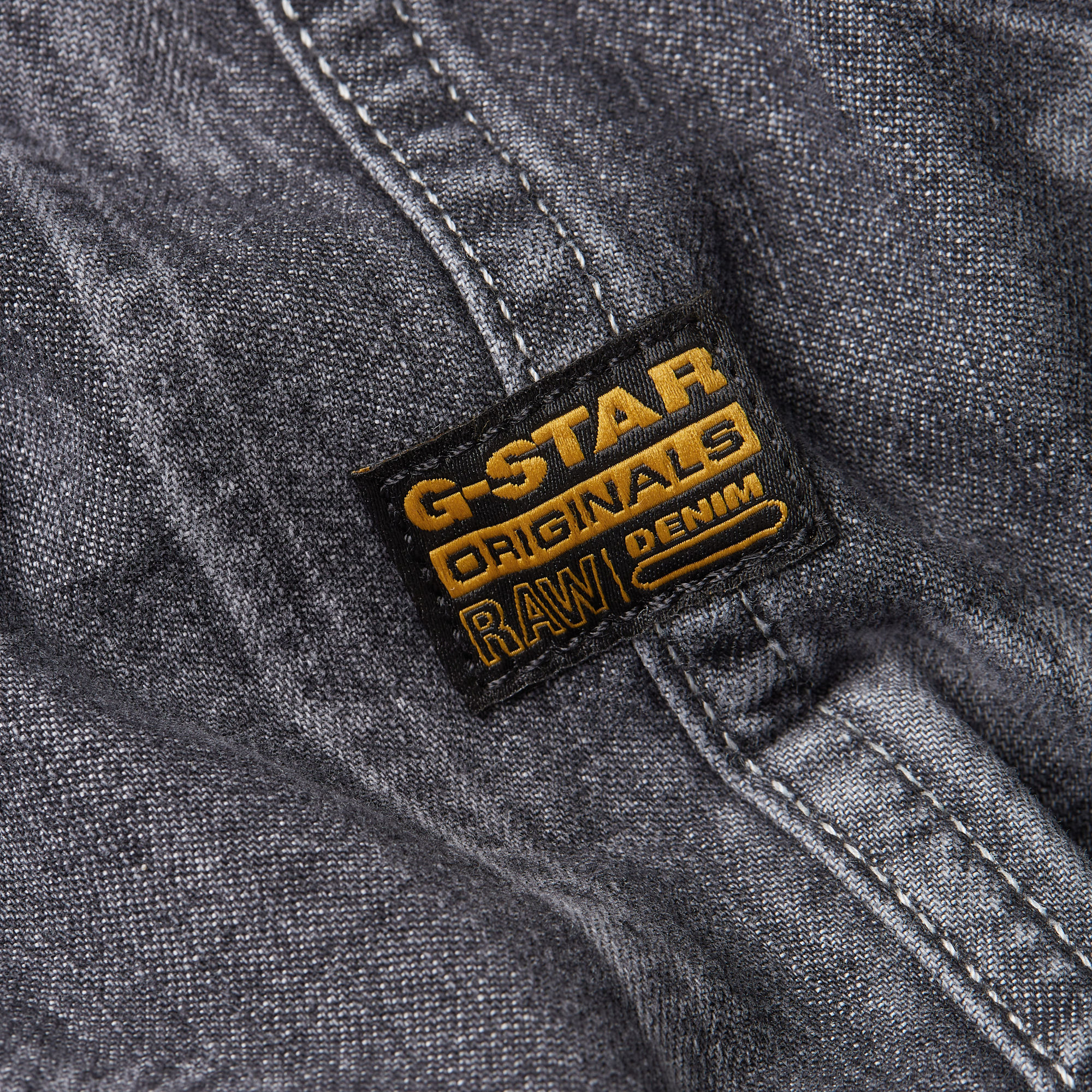 G-Star RAW Slanted Double Pocket Regular Shirt Grijs Heren