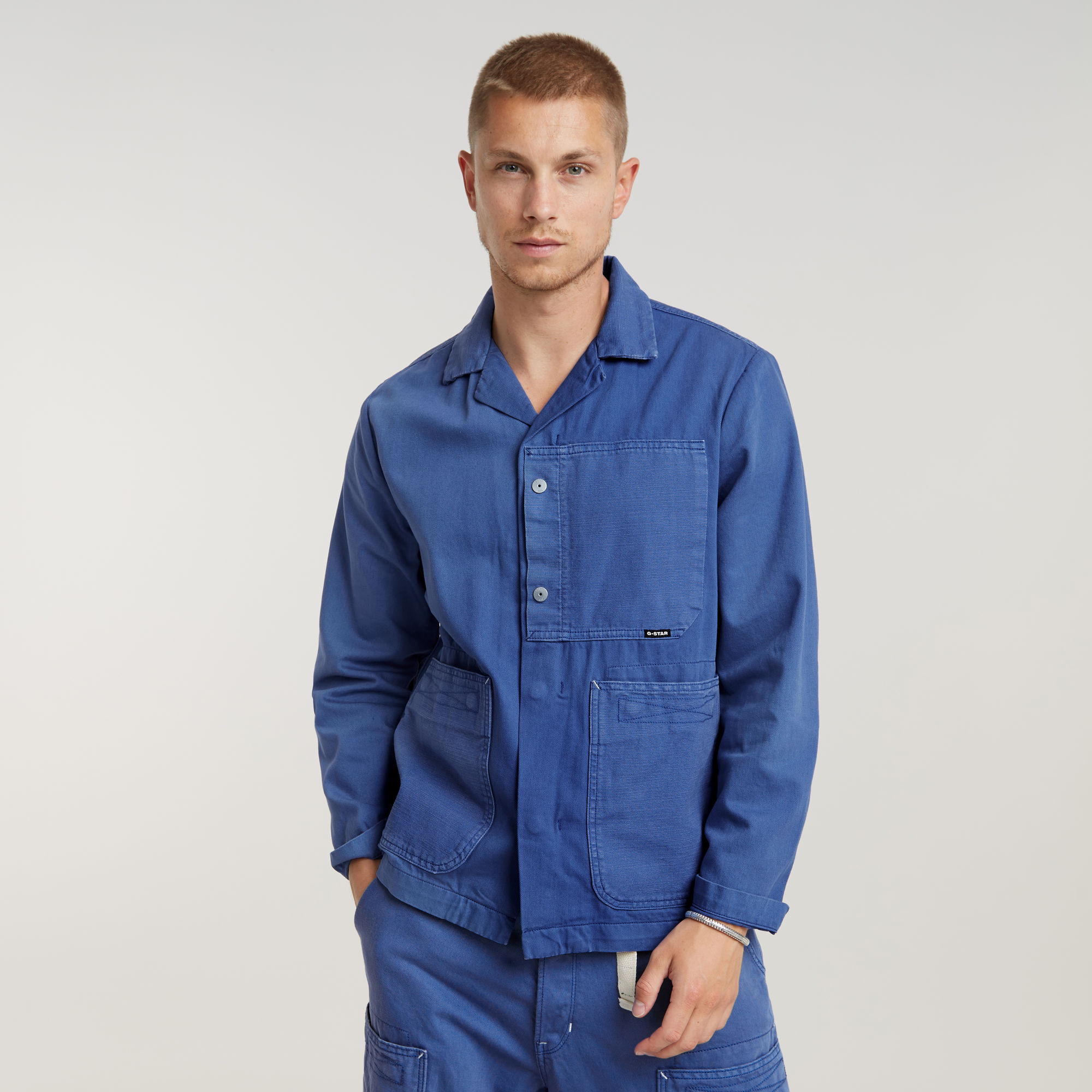 G-Star Raw Overhemdjack met labeldetail model 'Marseille'