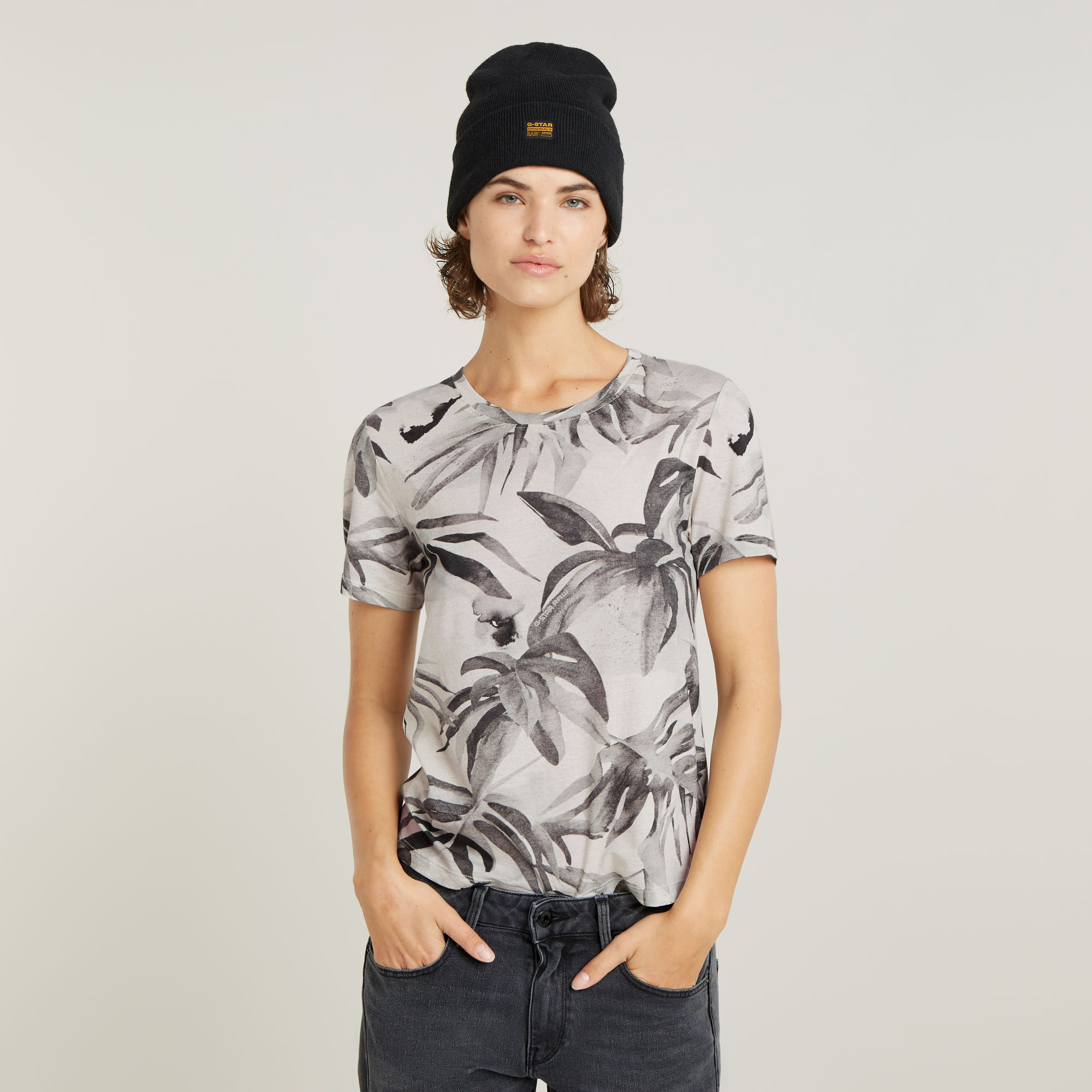 

Palm Tree Allover Top - Meerkleurig - Dames
