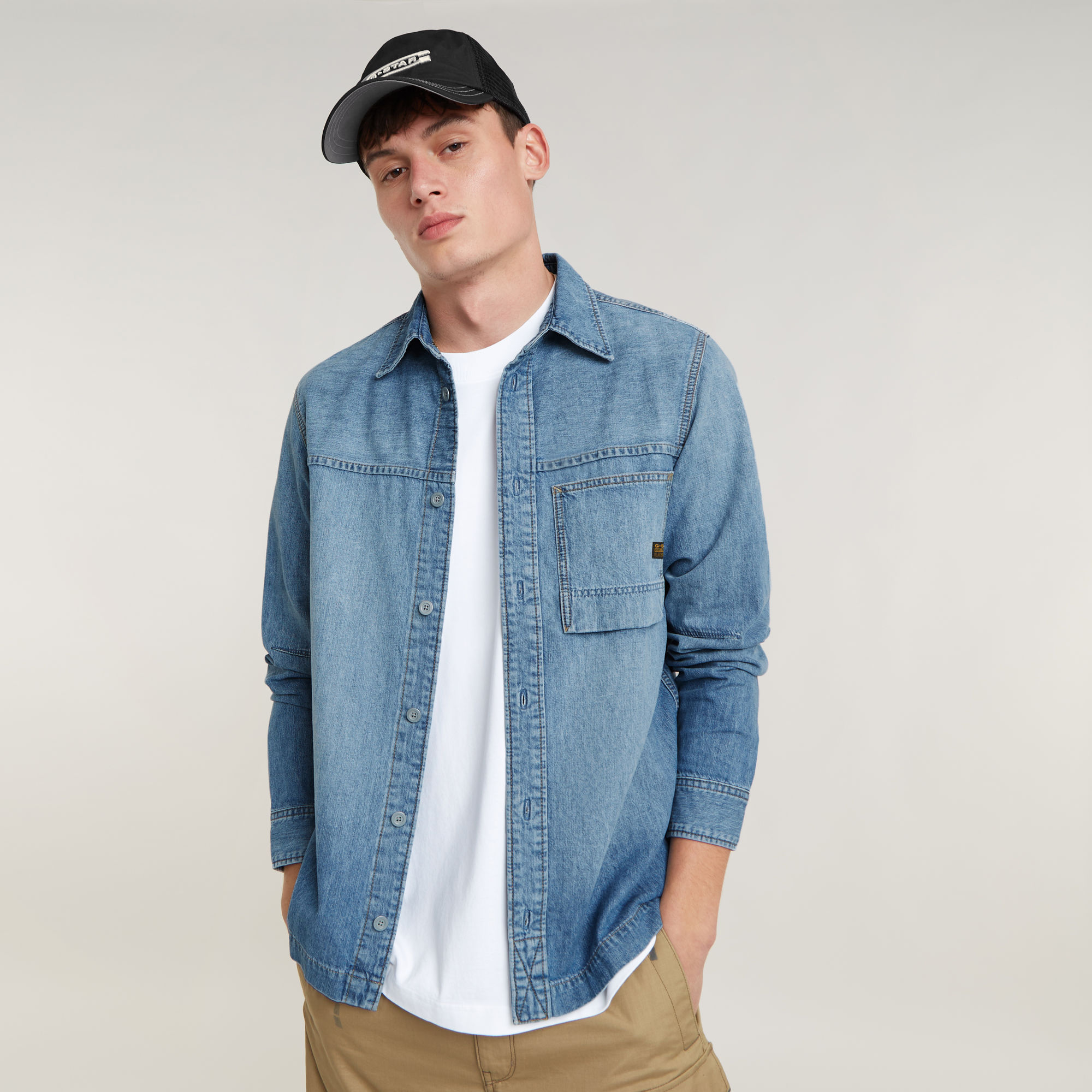 Chemise 1-Pocket Regular Denim - s - G-Star RAW - Modalova