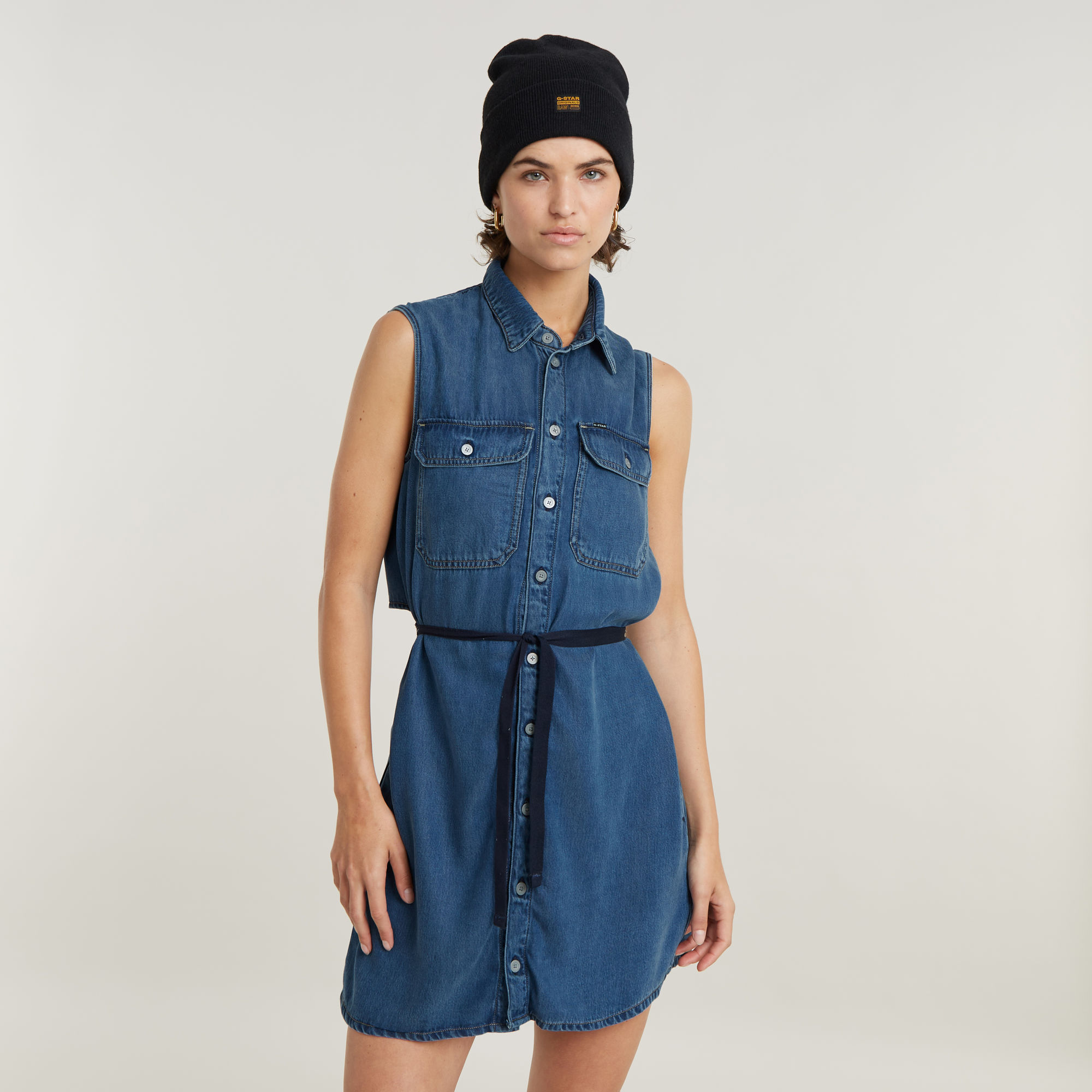 G-Star RAW Soft Cargo Jurk - Midden blauw - Dames