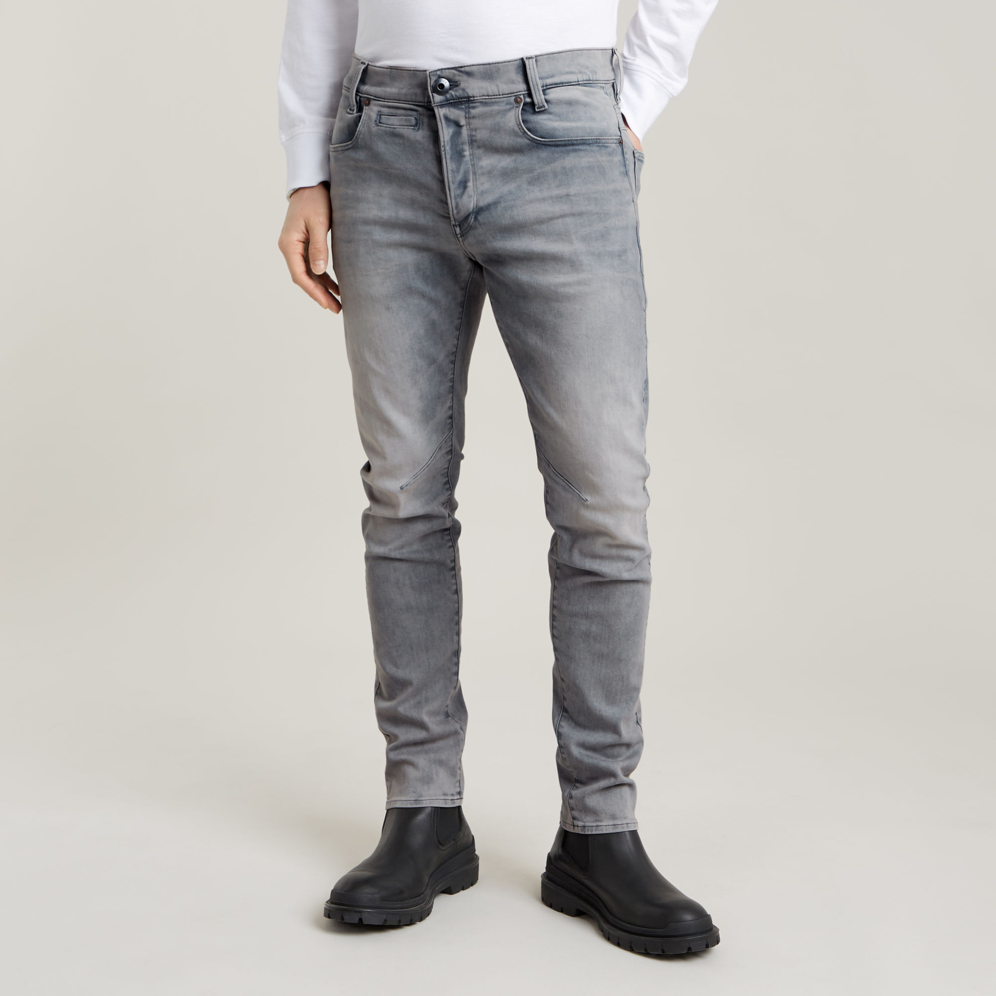 

D-Staq 5-Pkt Slim Jeans - Grey - Men