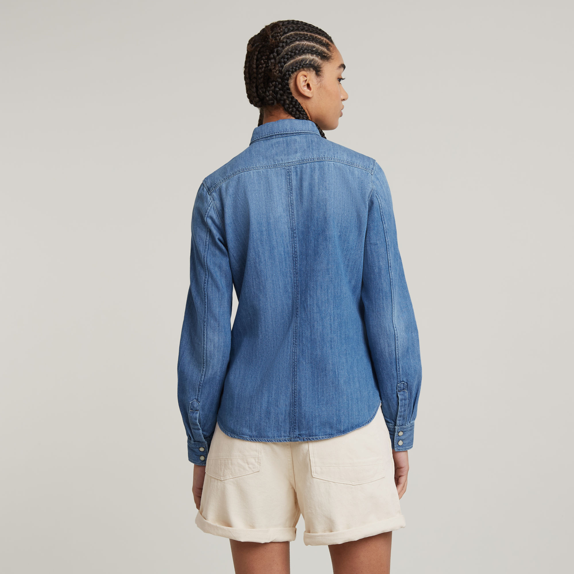 G-Star RAW 3301 Shirt Midden blauw Dames