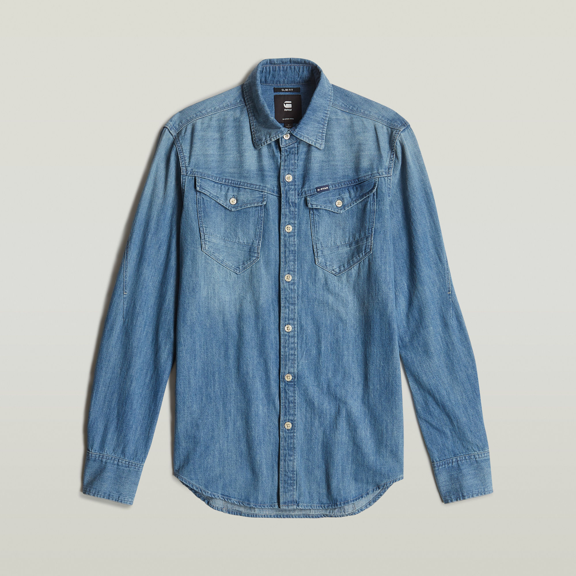 G-Star RAW Arc 3D Slim Shirt Midden blauw Heren