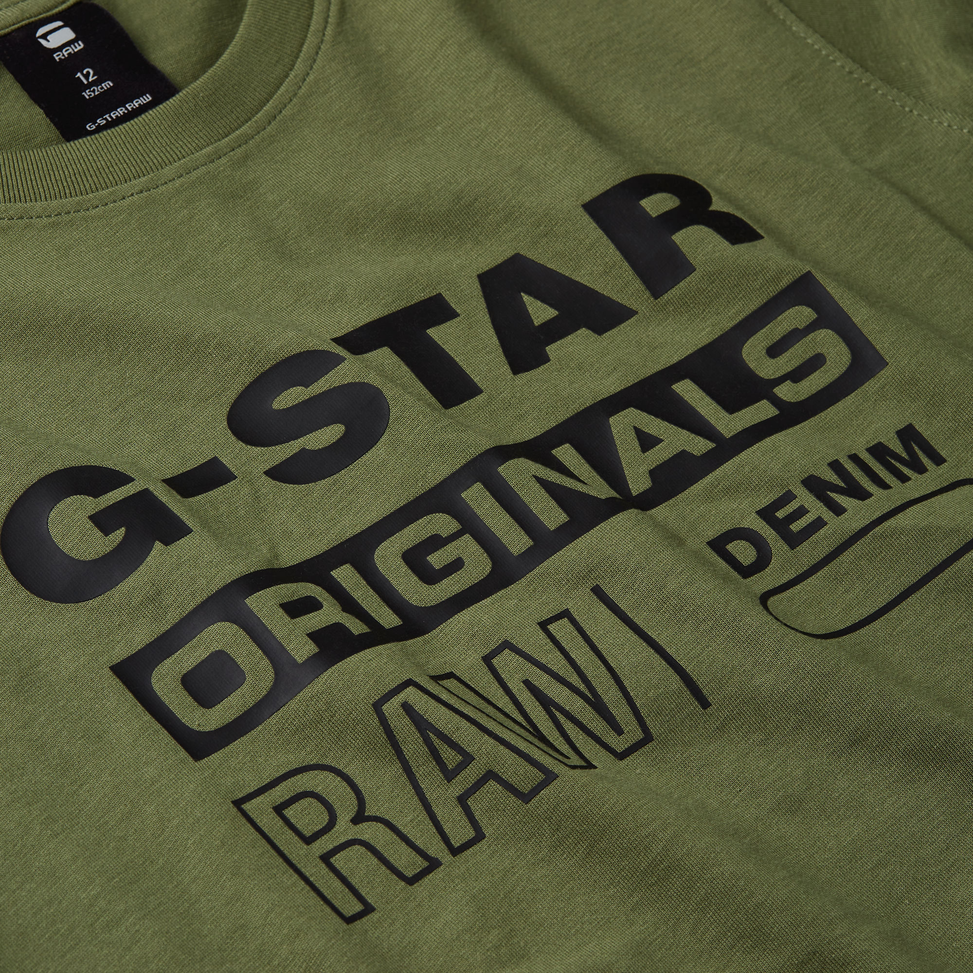 G-Star RAW Kids T-Shirt Regular Groen jongens