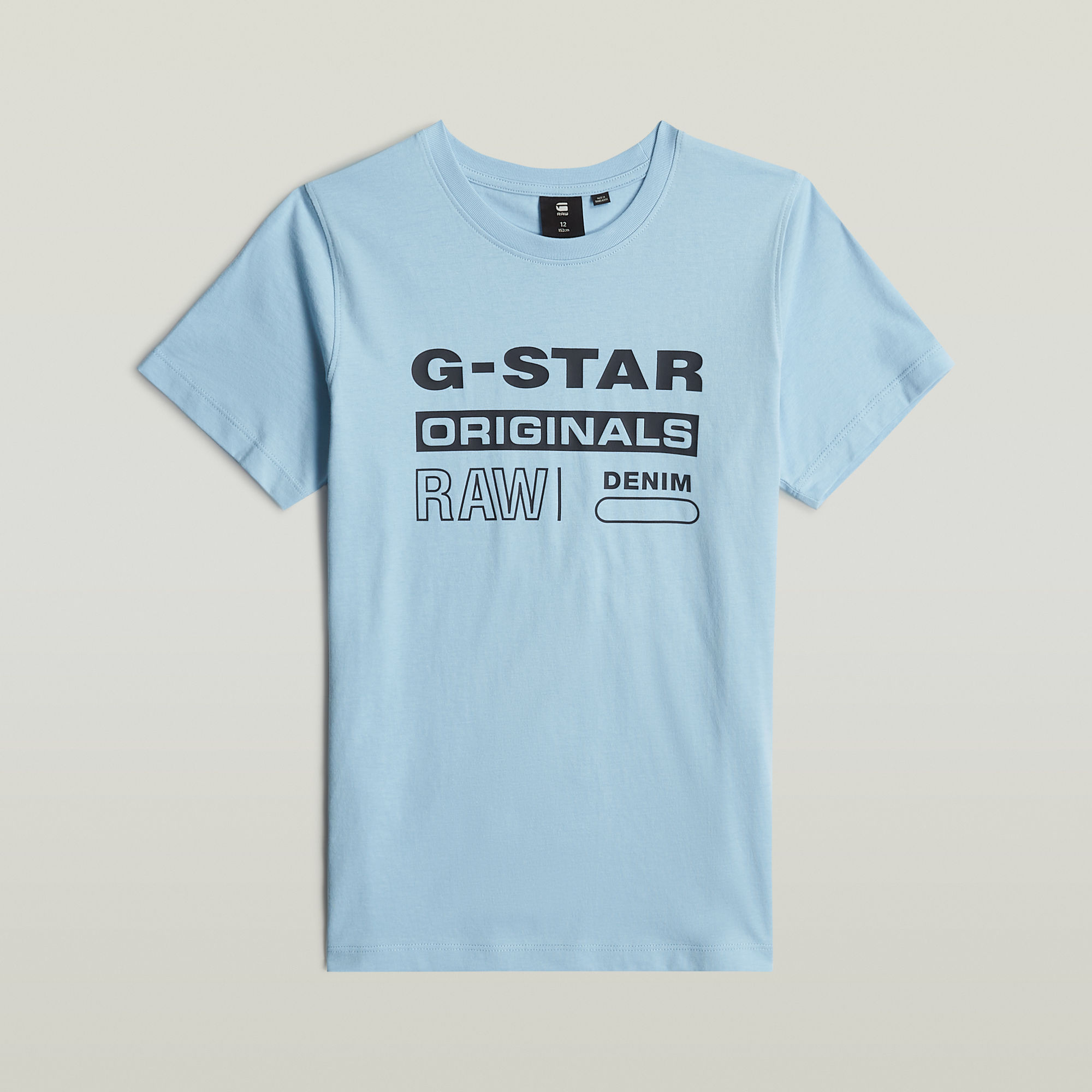 G-Star RAW Kids T-Shirt Regular Lichtblauw jongens