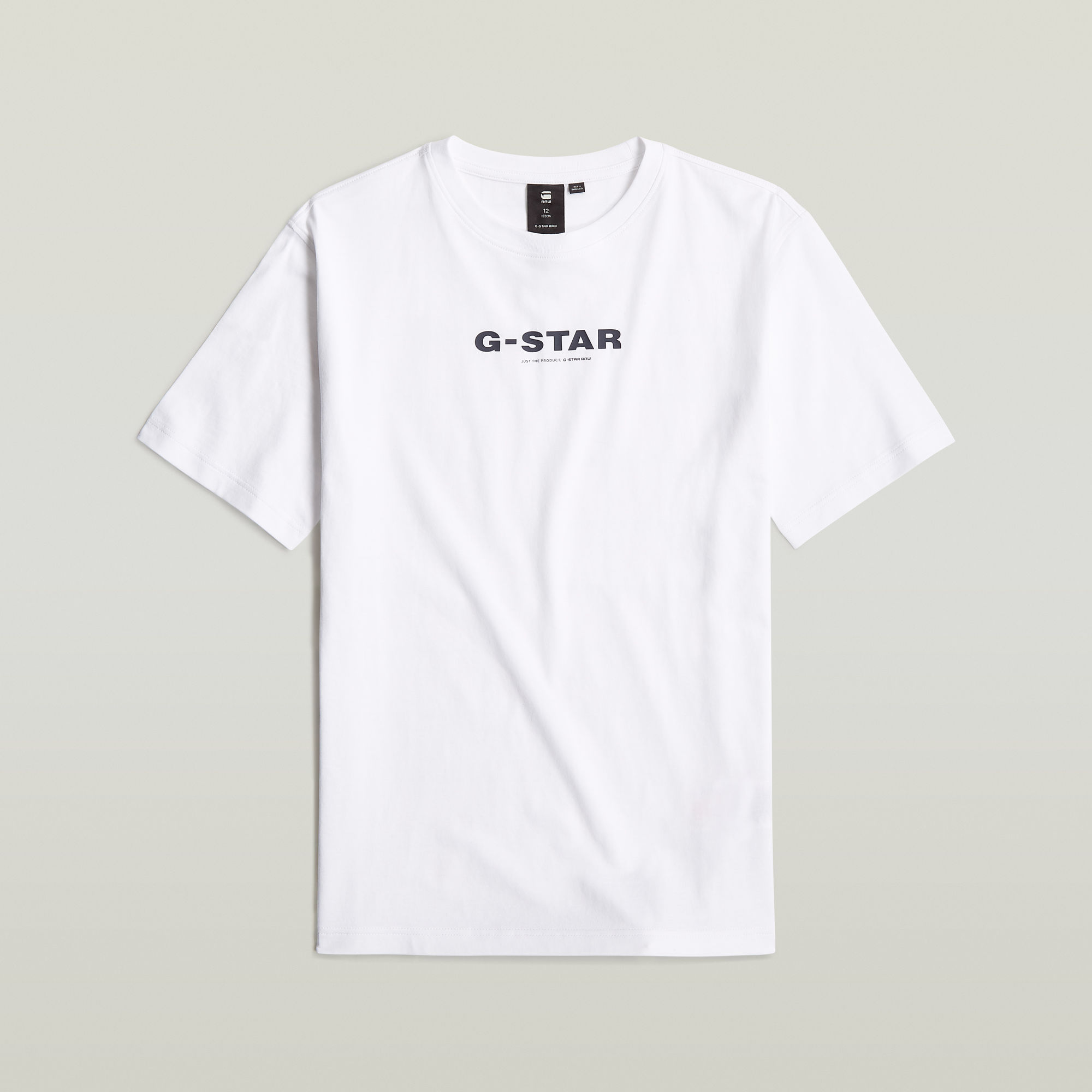 G-Star Raw T-shirt t-shirt s\s loose met logo wit Katoen Ronde hals 140