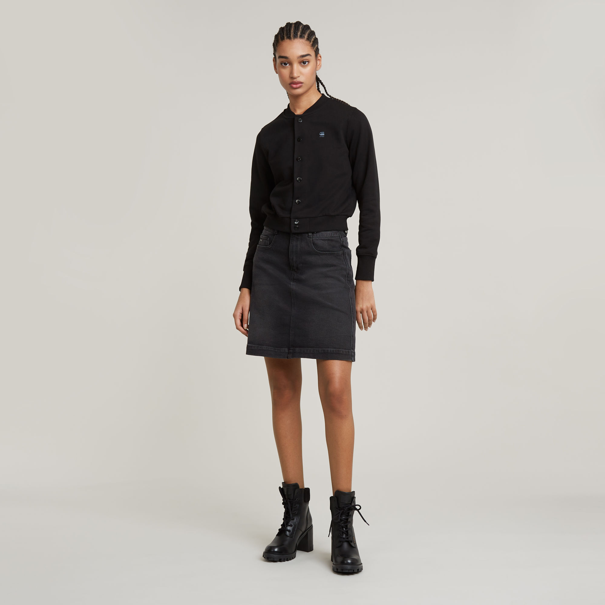 G-Star RAW Sweater Bomberjack Zwart Dames