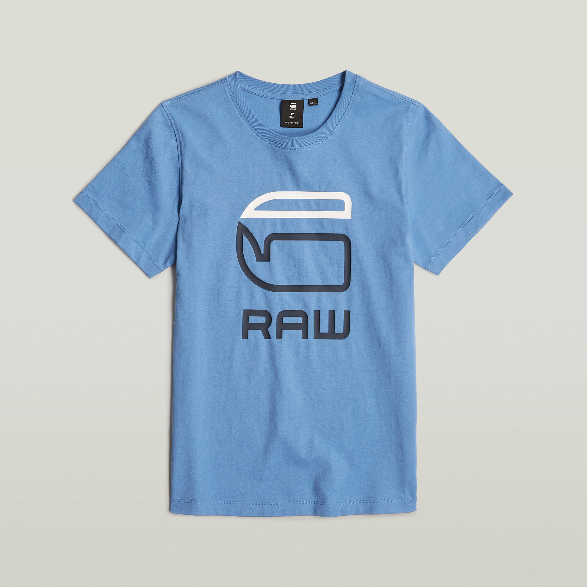 G-Star RAW Jongens T-Shirt Regular Midden blauw jongens