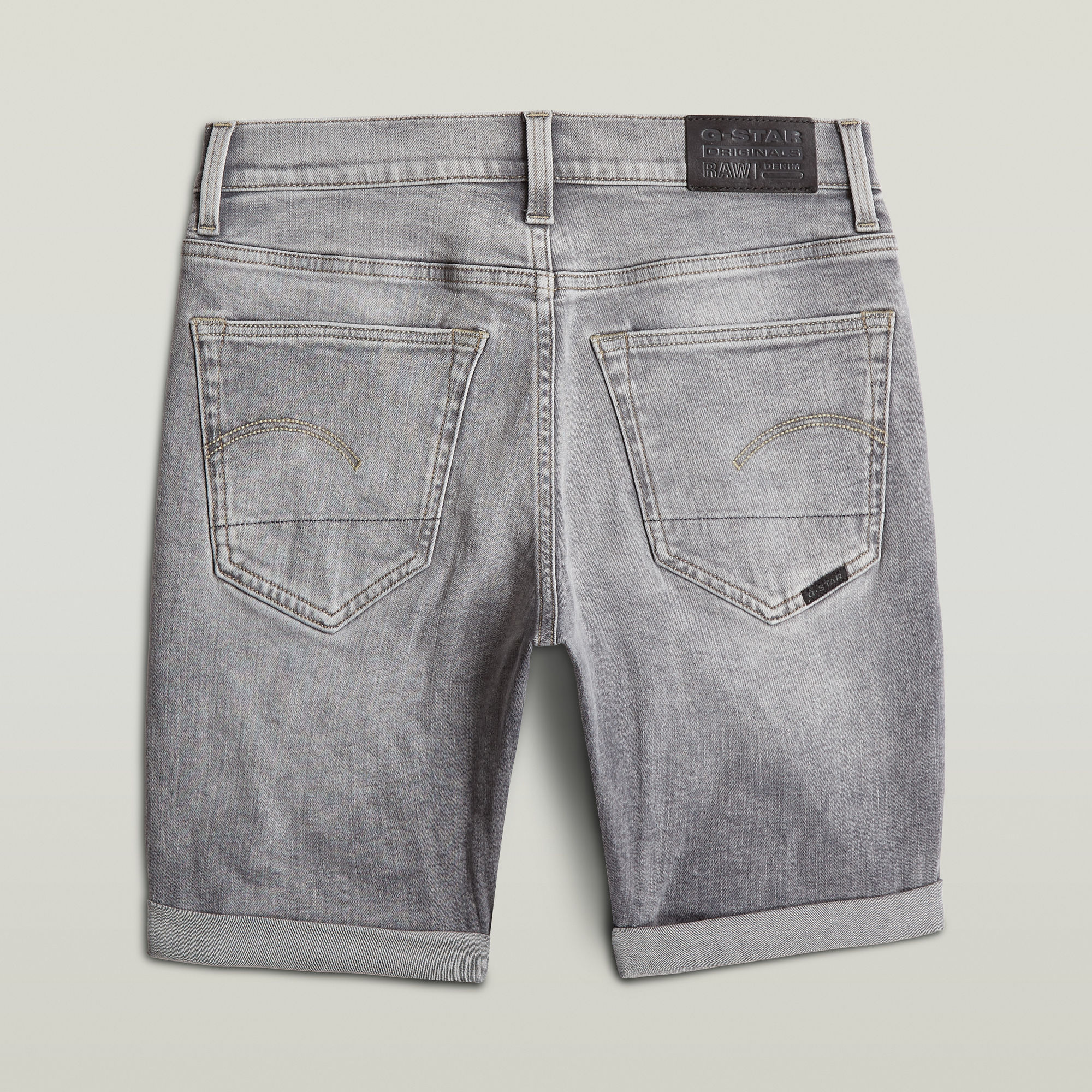 G-Star RAW Jongens Premium 3301 Slim Short Grijs jongens