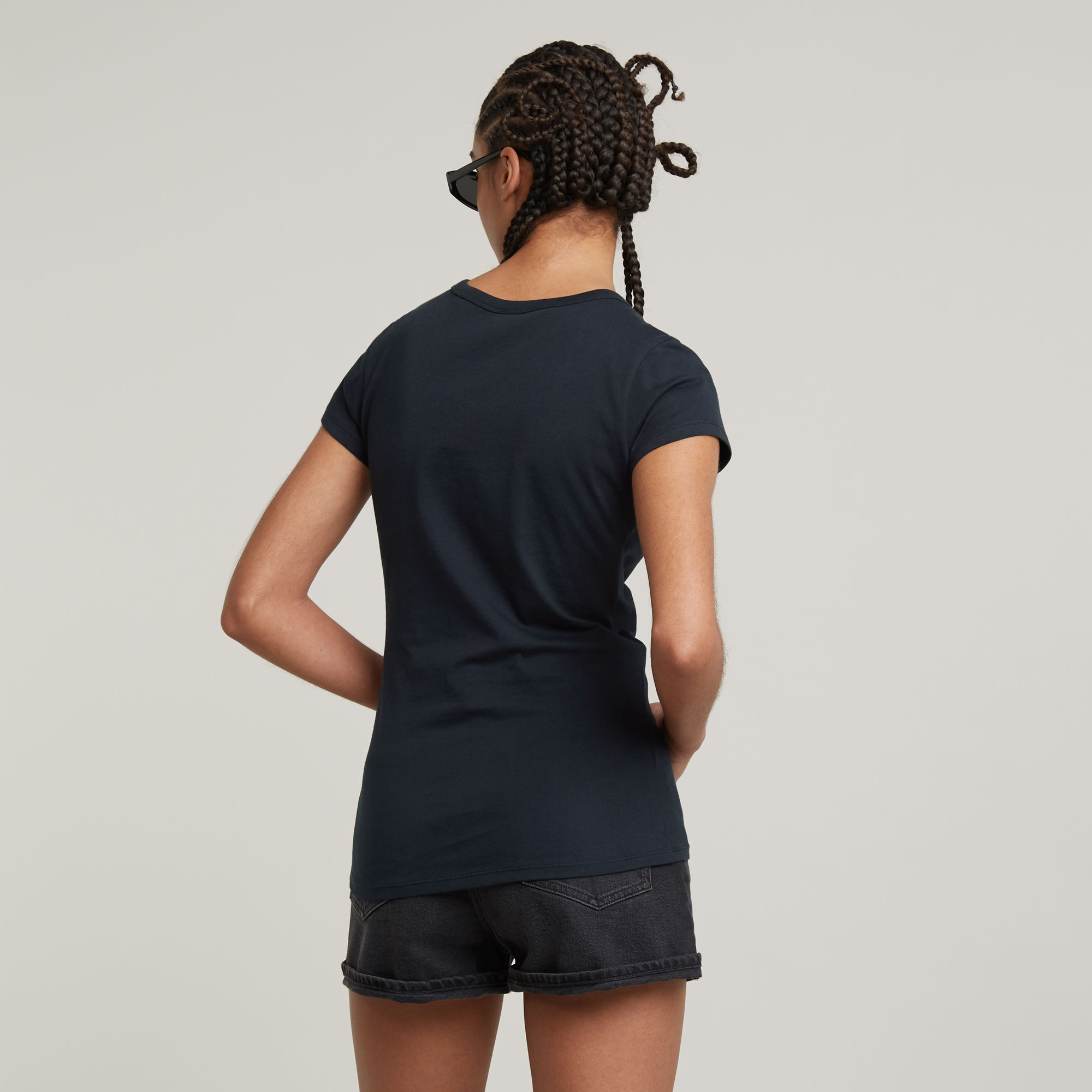 G-Star RAW Large Logo Top Donkerblauw Dames