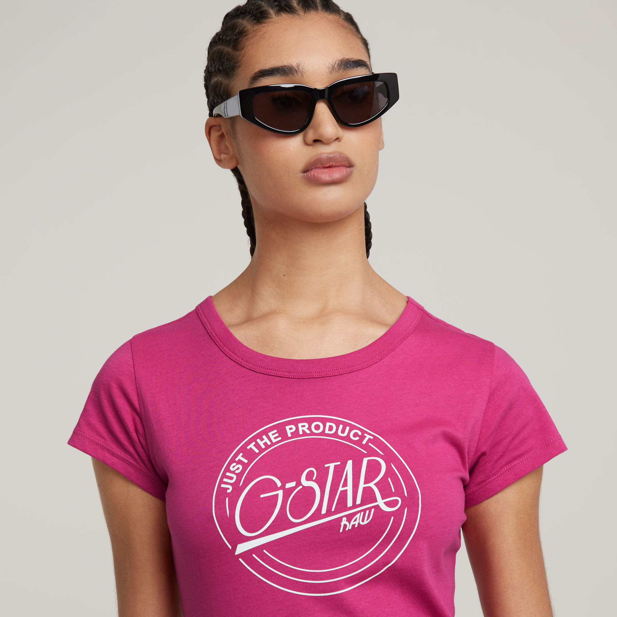 G-Star RAW Large Logo Top Roze Dames