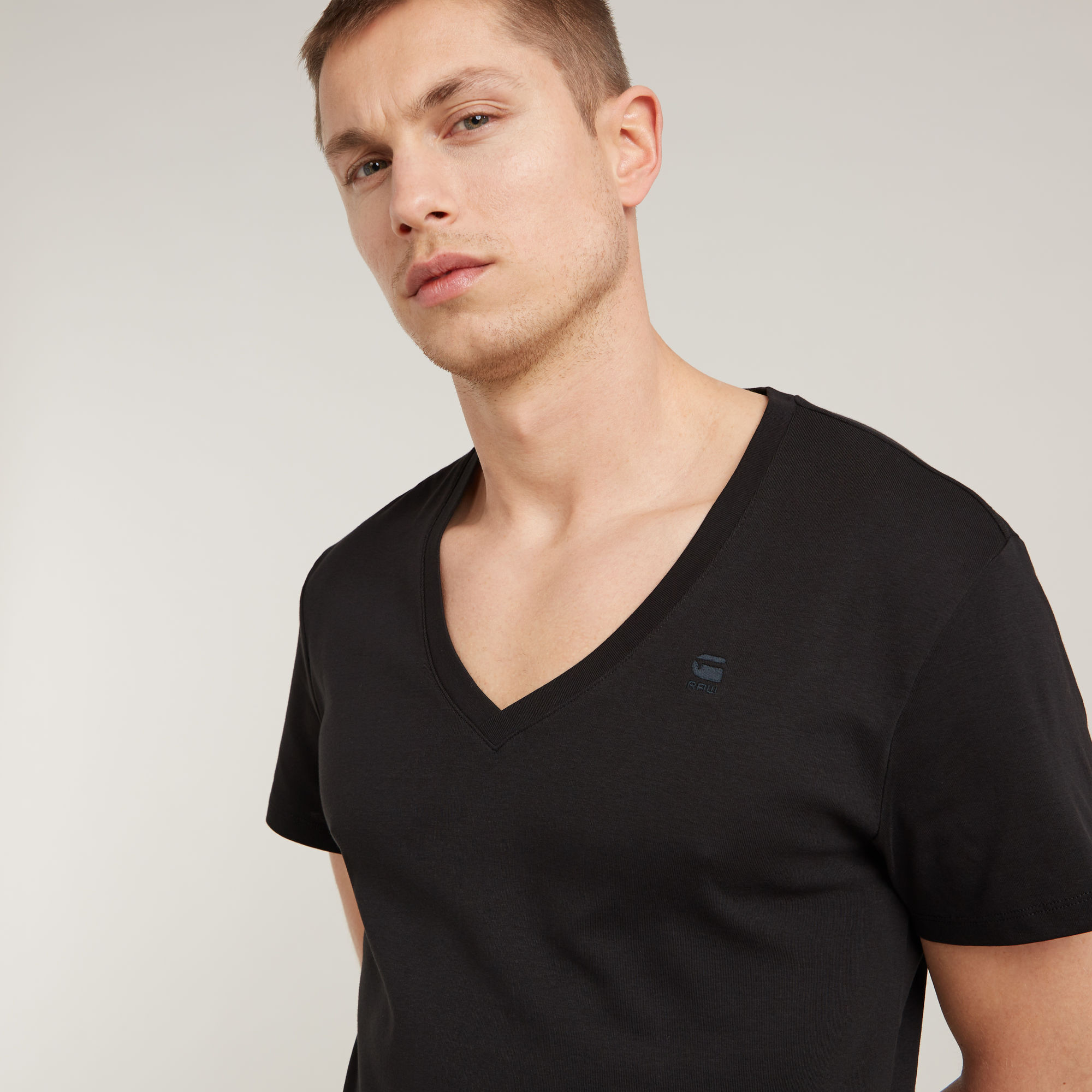 G-Star RAW Base V-Hals T-Shirt Set Van Twee Zwart Heren