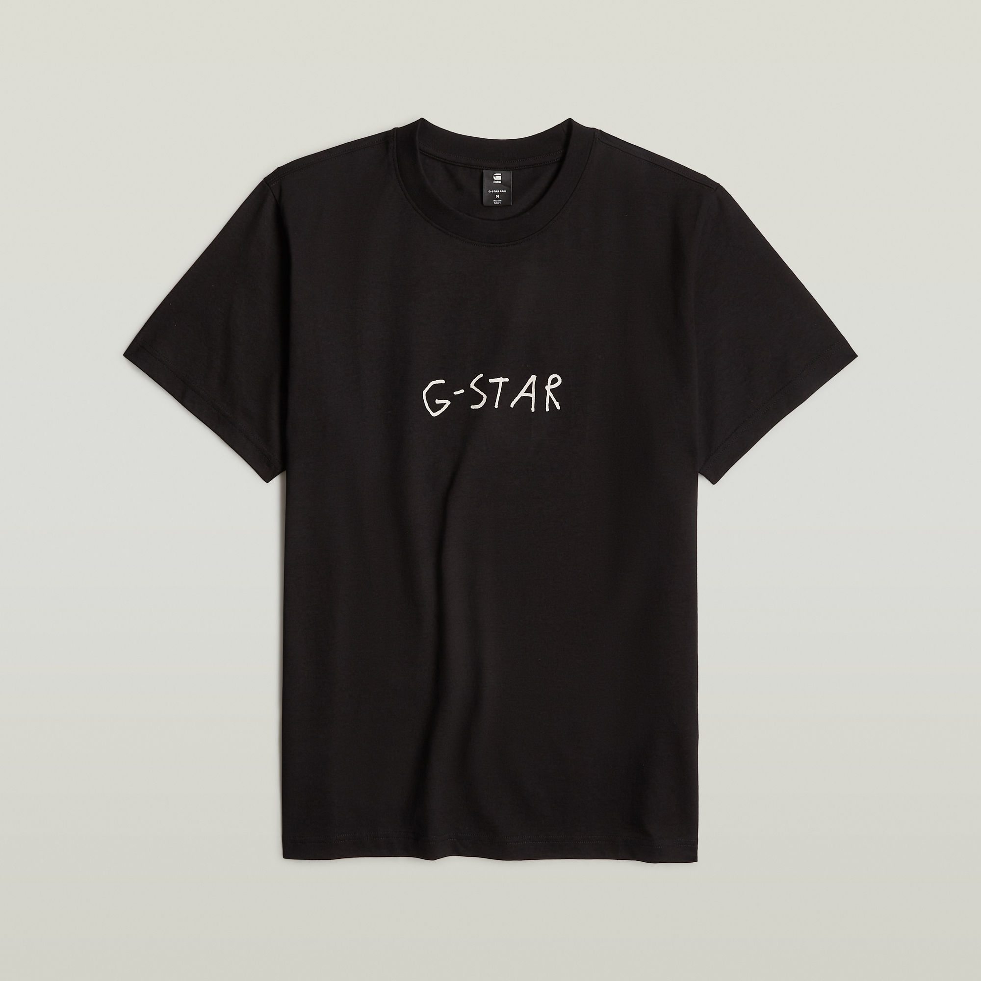 G-Star RAW Handwriting Back Print Loose T-Shirt Zwart Heren
