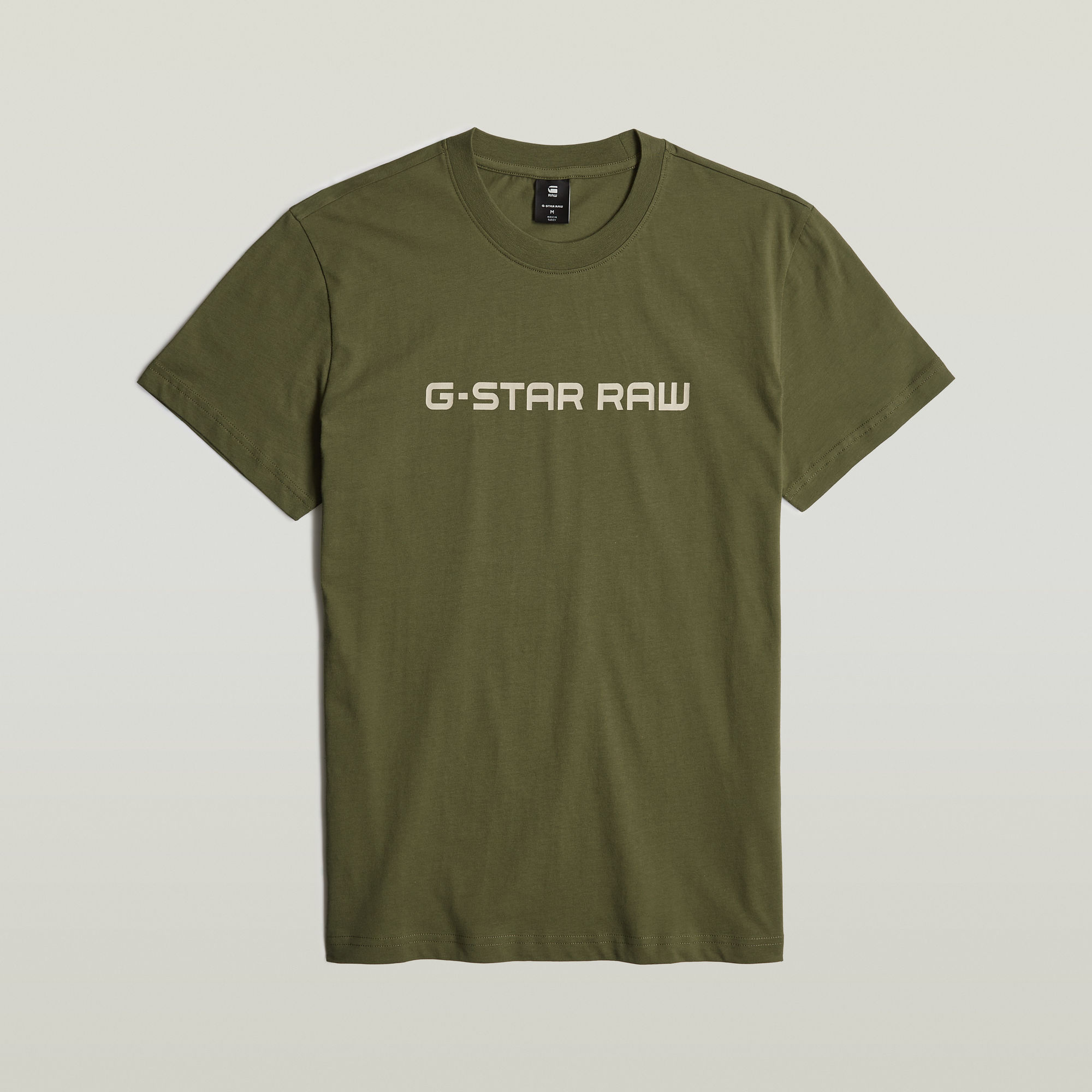G-Star RAW Corporate Script Logo T-Shirt Groen Heren