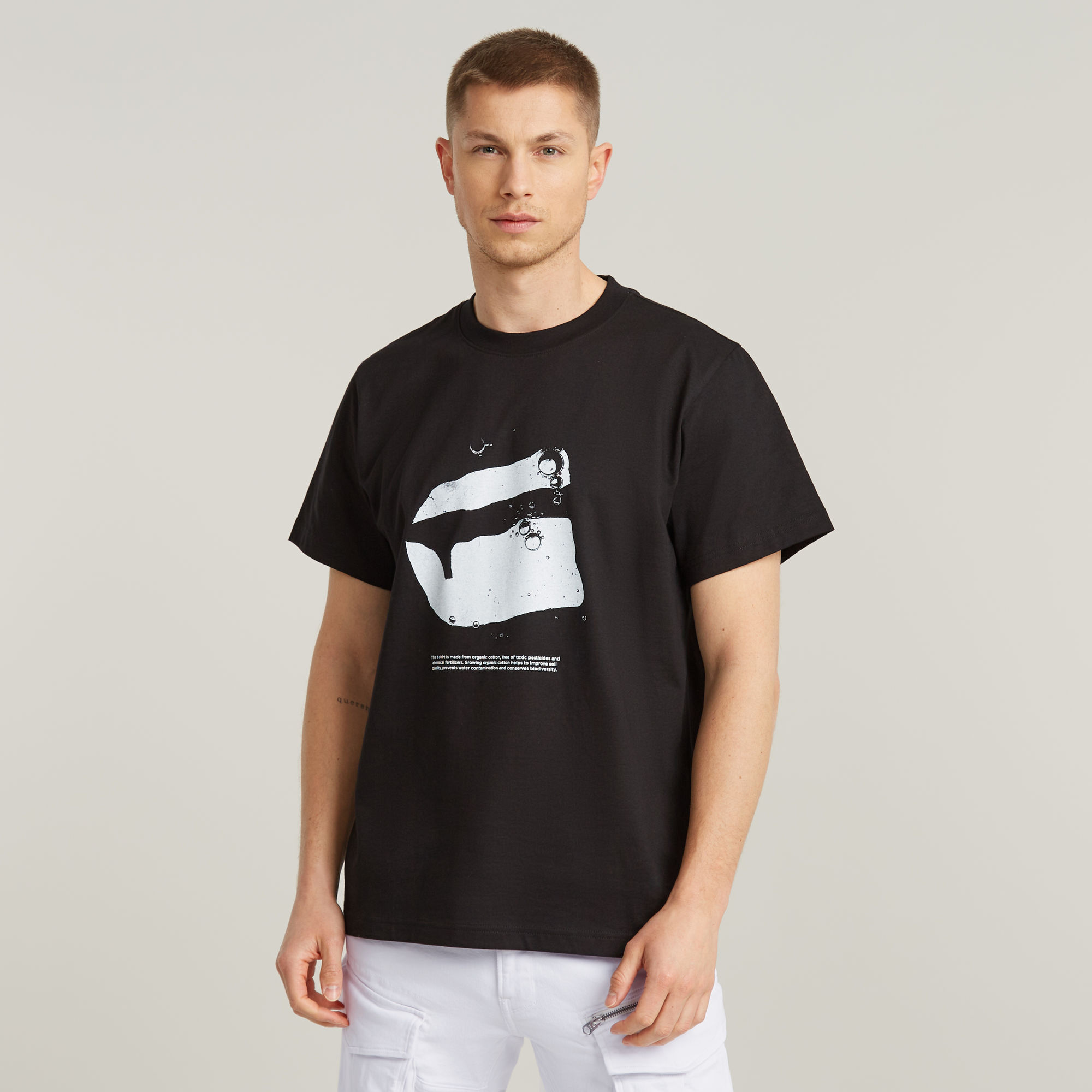 

Water Burger Loose T-Shirt - Black - Men