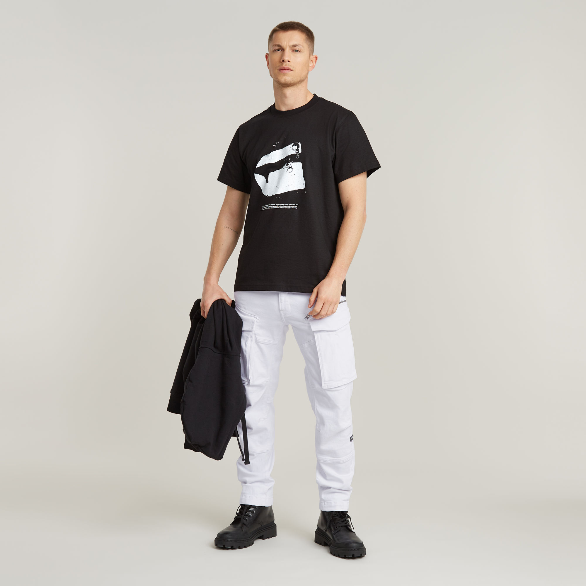 G-Star RAW Water Burger Loose T-Shirt Zwart Heren
