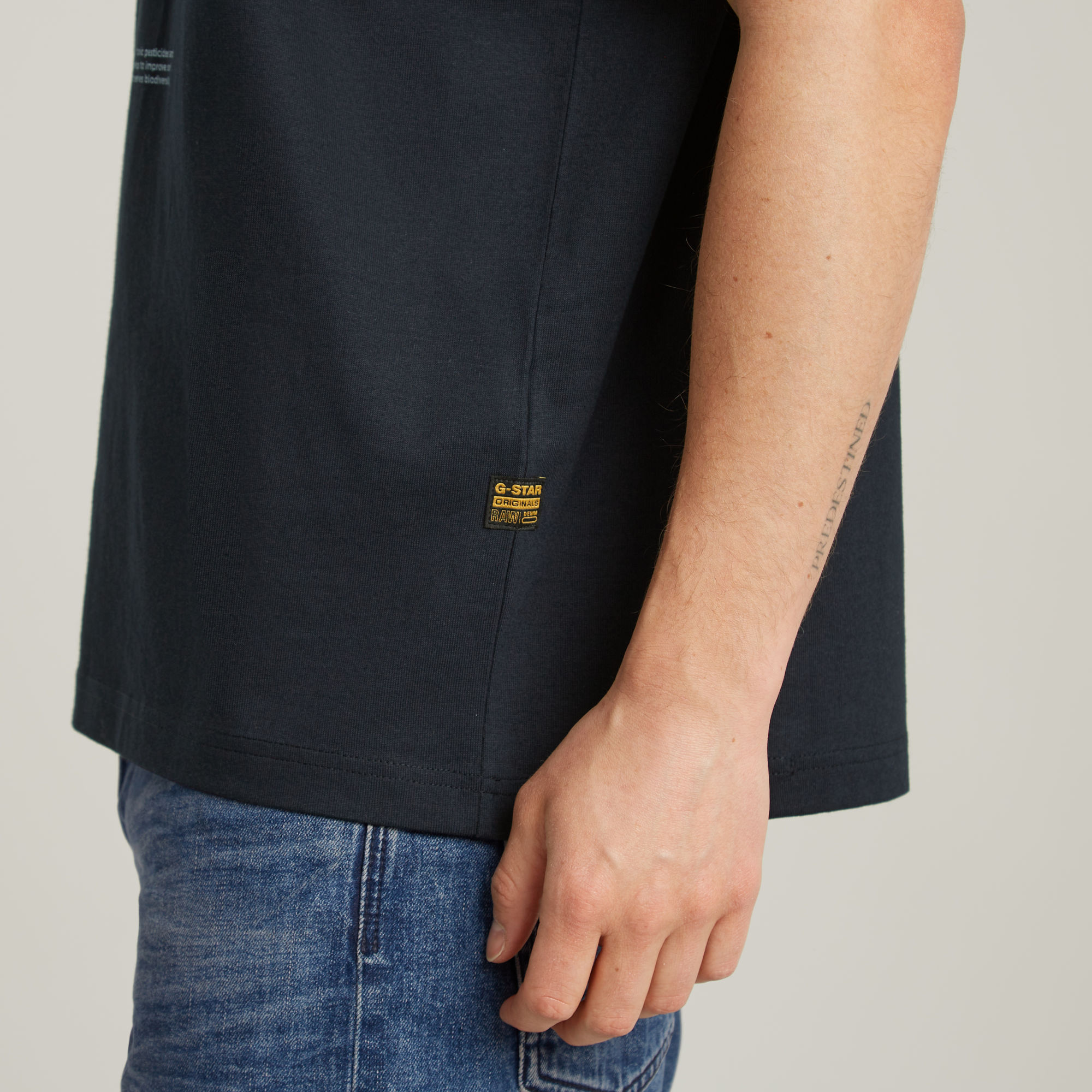 G-Star RAW Water Burger Loose T-Shirt Donkerblauw Heren