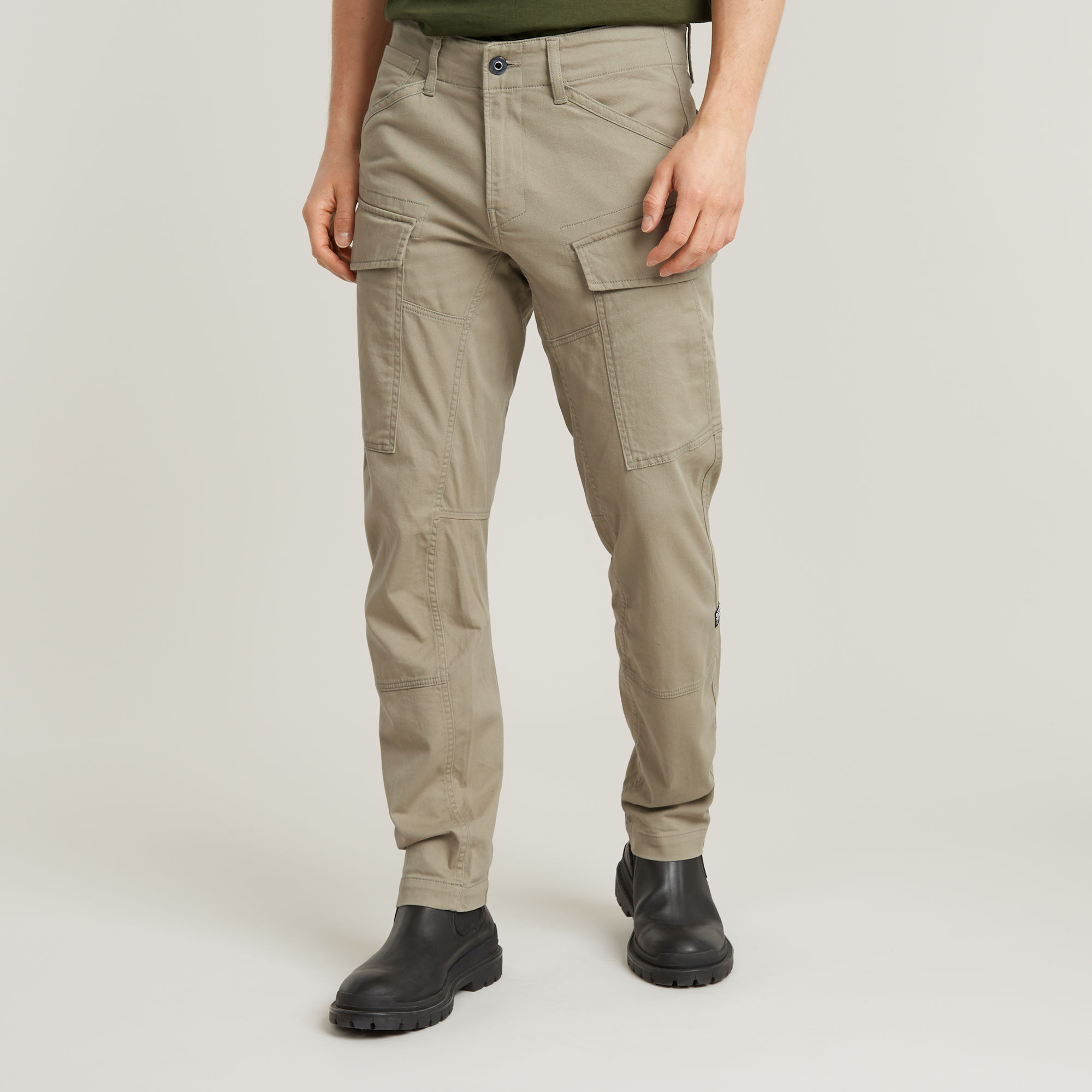 

Cargo Regular Tapered Pants - Beige - Men