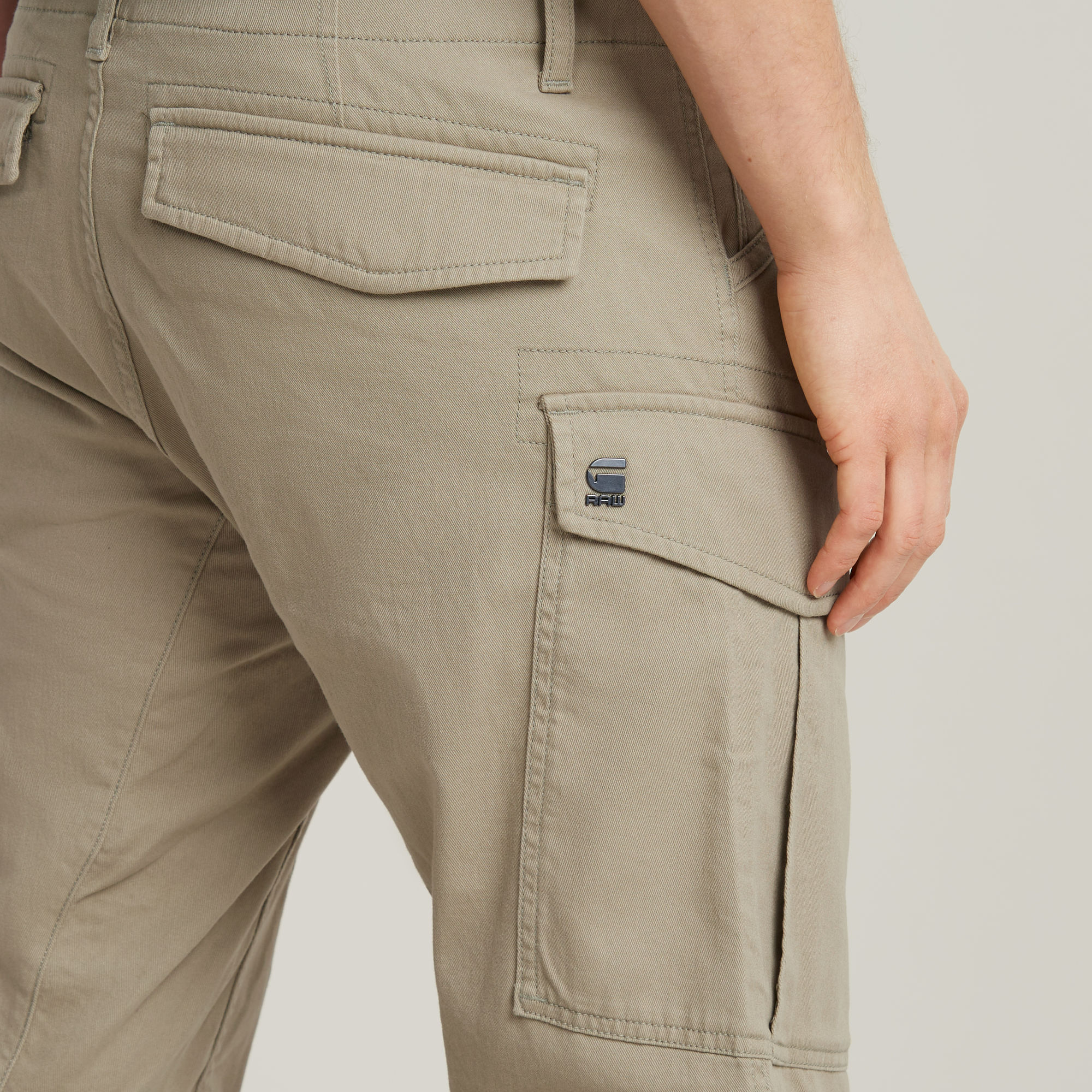 G-Star RAW Cargo Broek Regular Tapered Beige Heren
