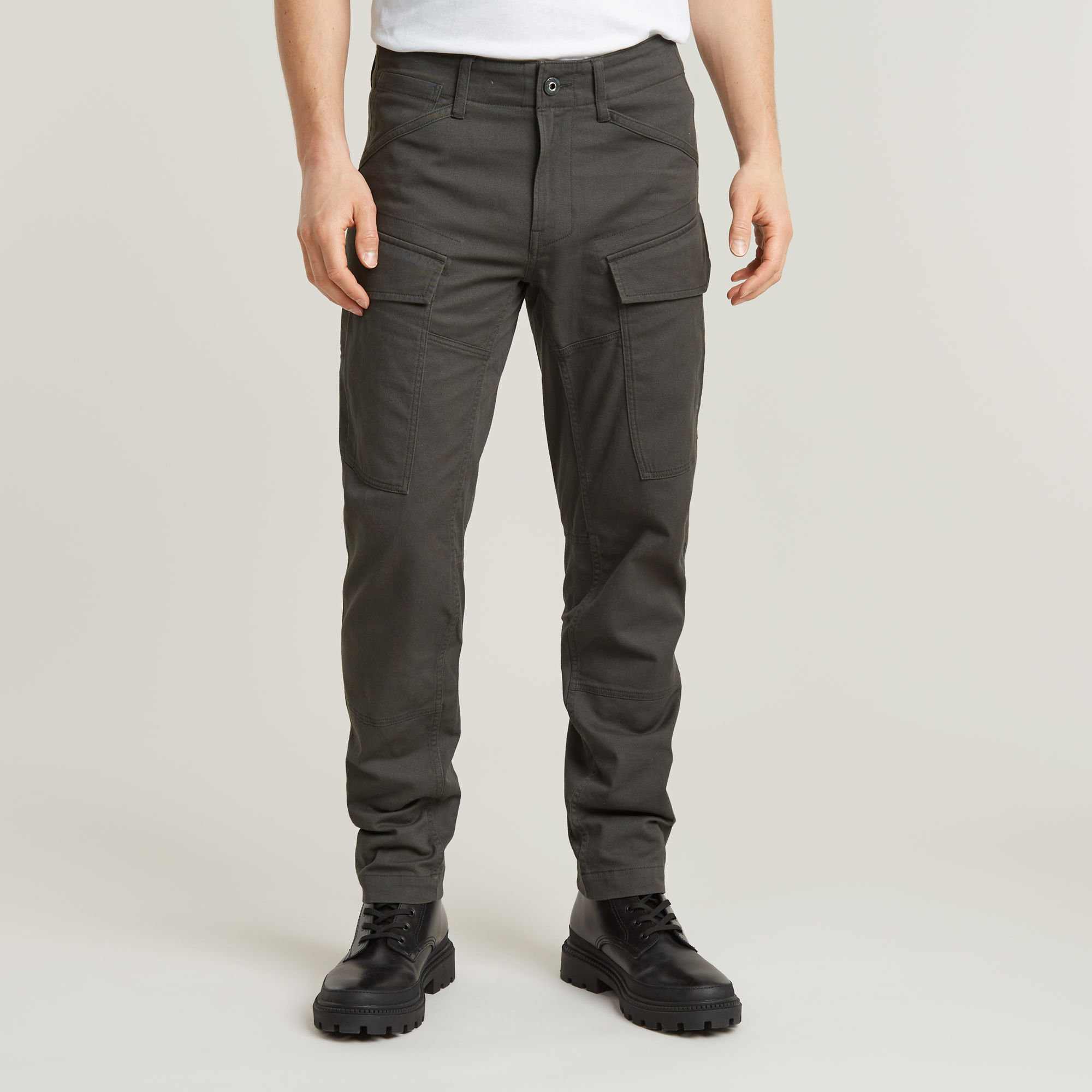 

Cargo Regular Tapered Pants - Grey - Men