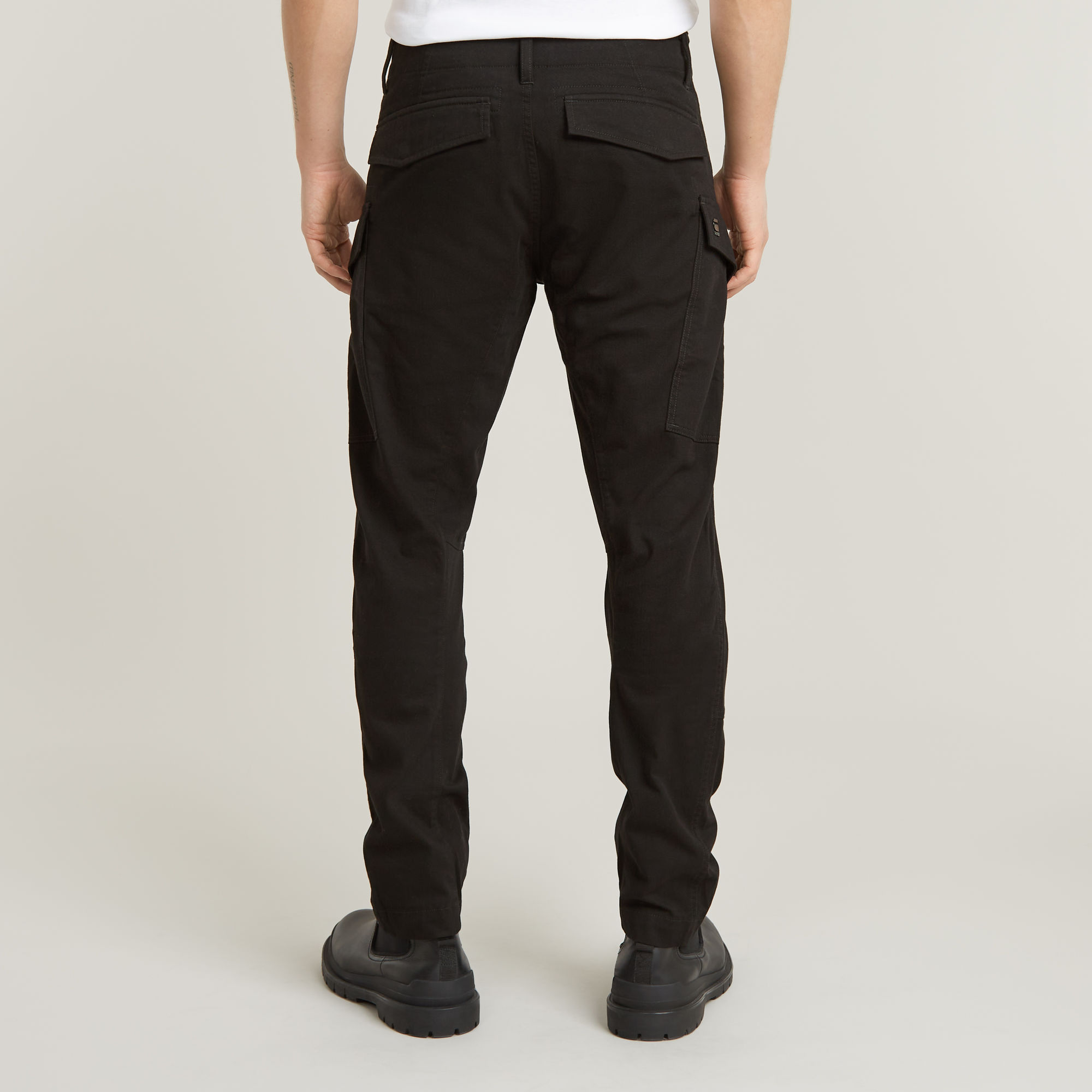 G-Star RAW Cargo Broek Regular Tapered Zwart Heren