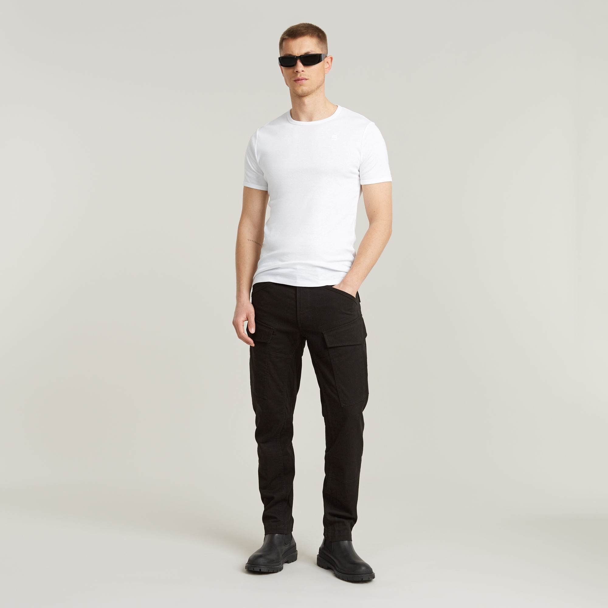 G-Star RAW Cargo Broek Regular Tapered Zwart Heren