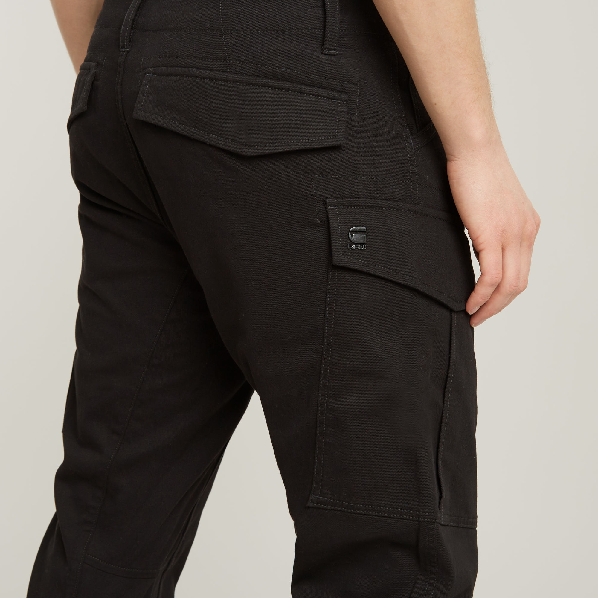 G-Star RAW Cargo Broek Regular Tapered Zwart Heren
