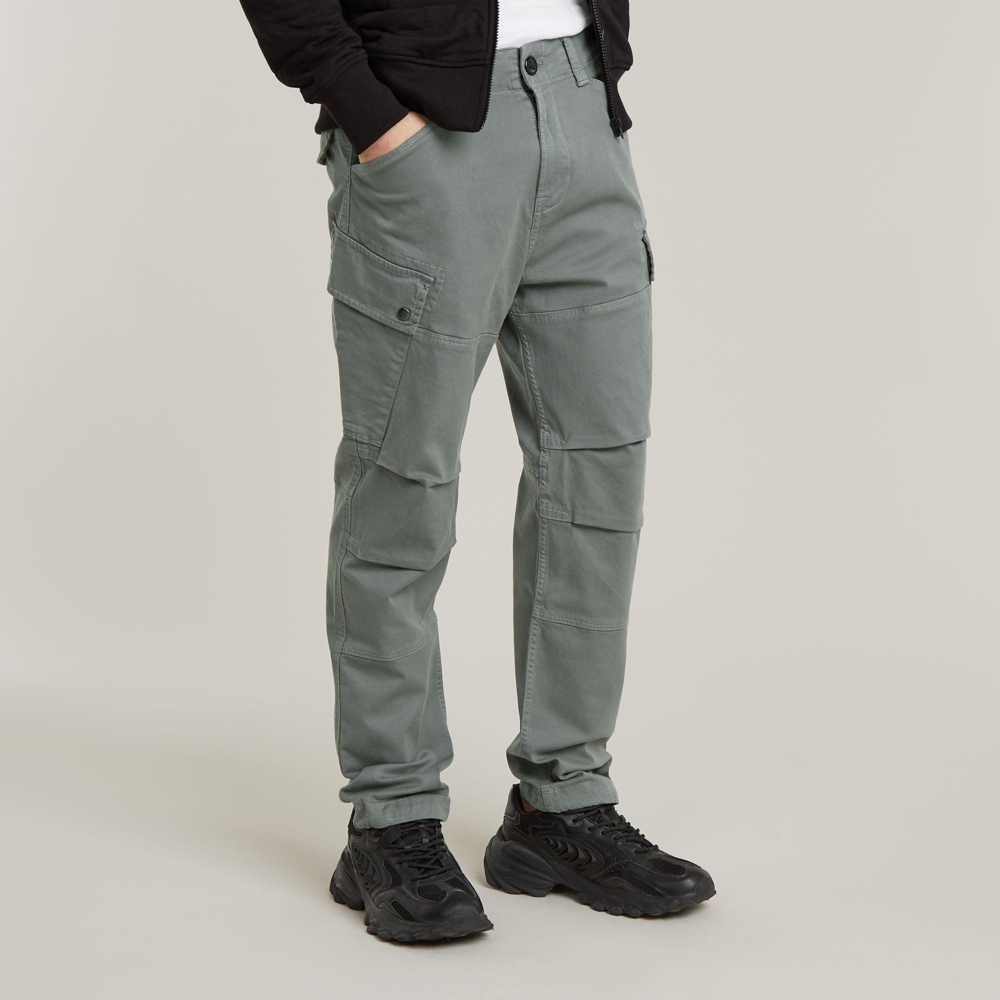 

Roxic Straight Tapered Cargo Pants - Grey - Men