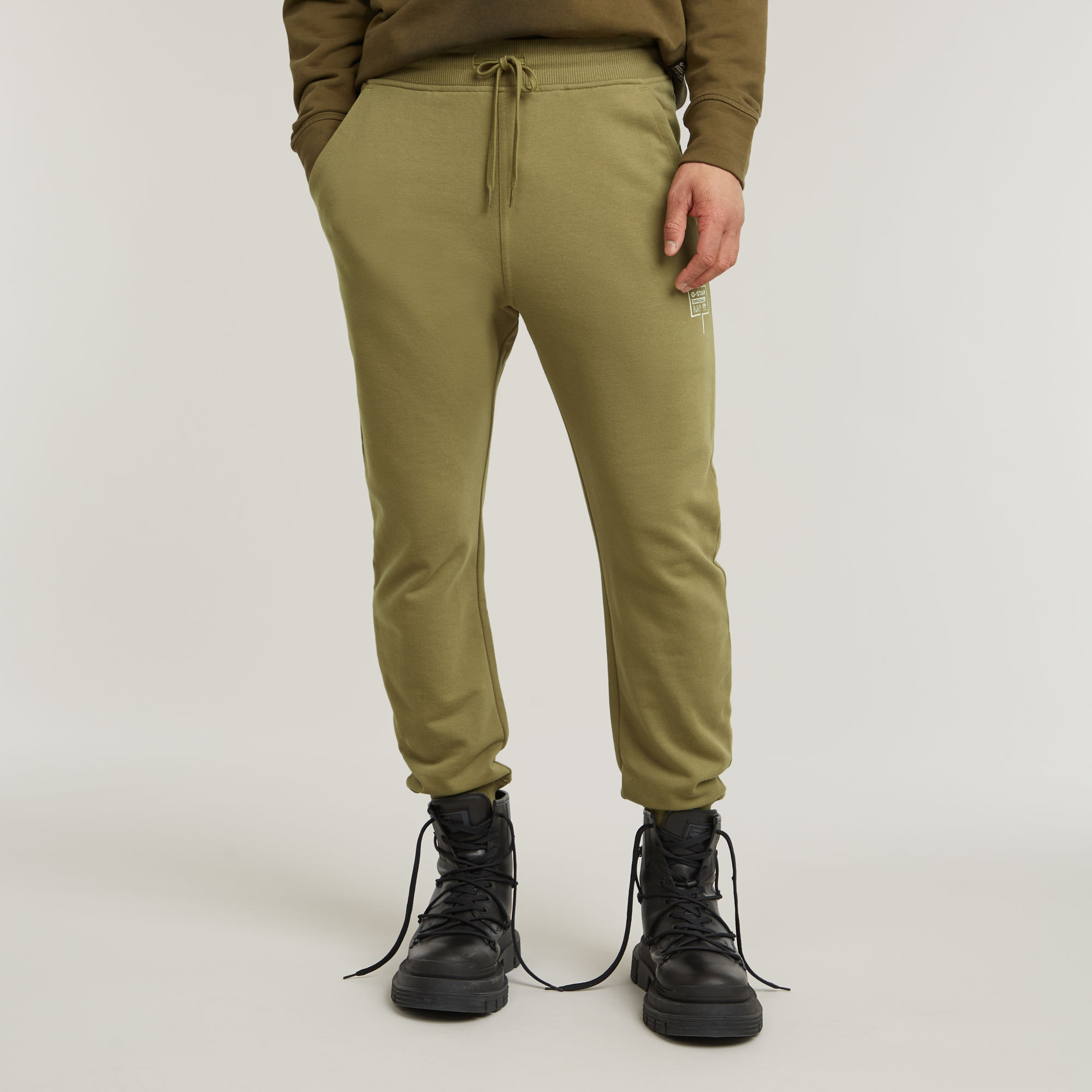 G-Star RAW Logo Sweatpant Groen Heren