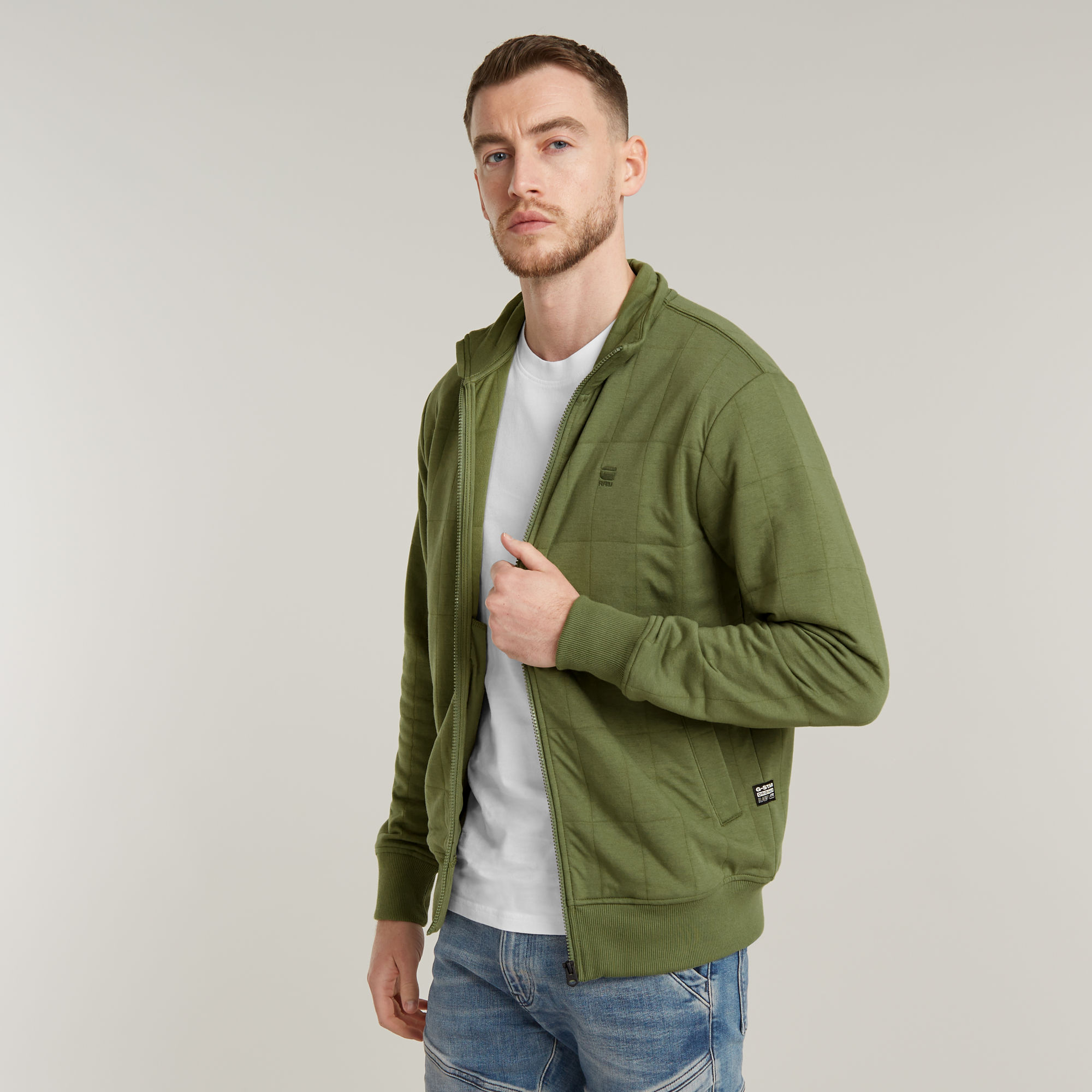 

Track Sweater Jacket - Green - Men