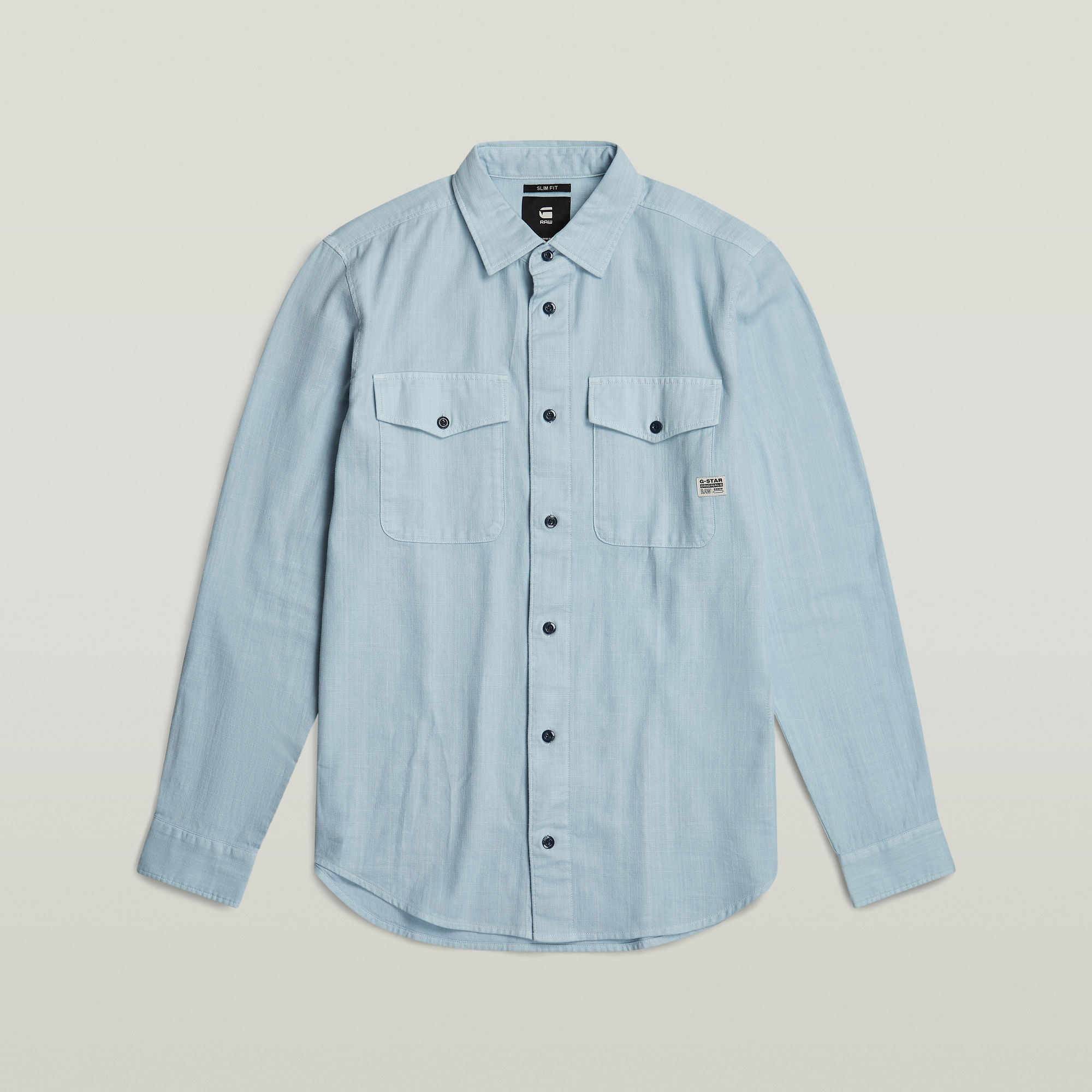 G-Star RAW Marine Slim Shirt Midden blauw Heren