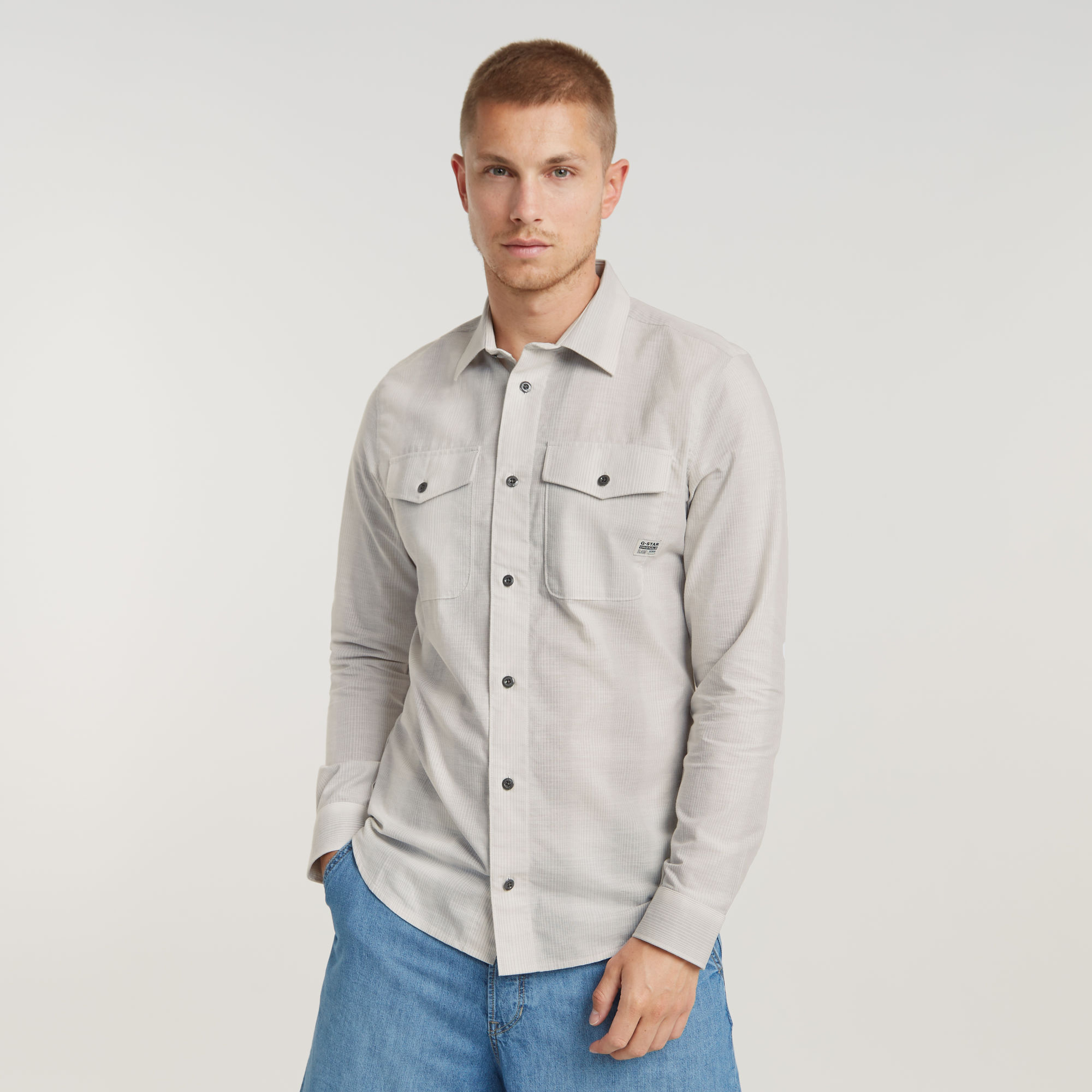 Marine Slim Hemd - Mehrfarbig - Herren