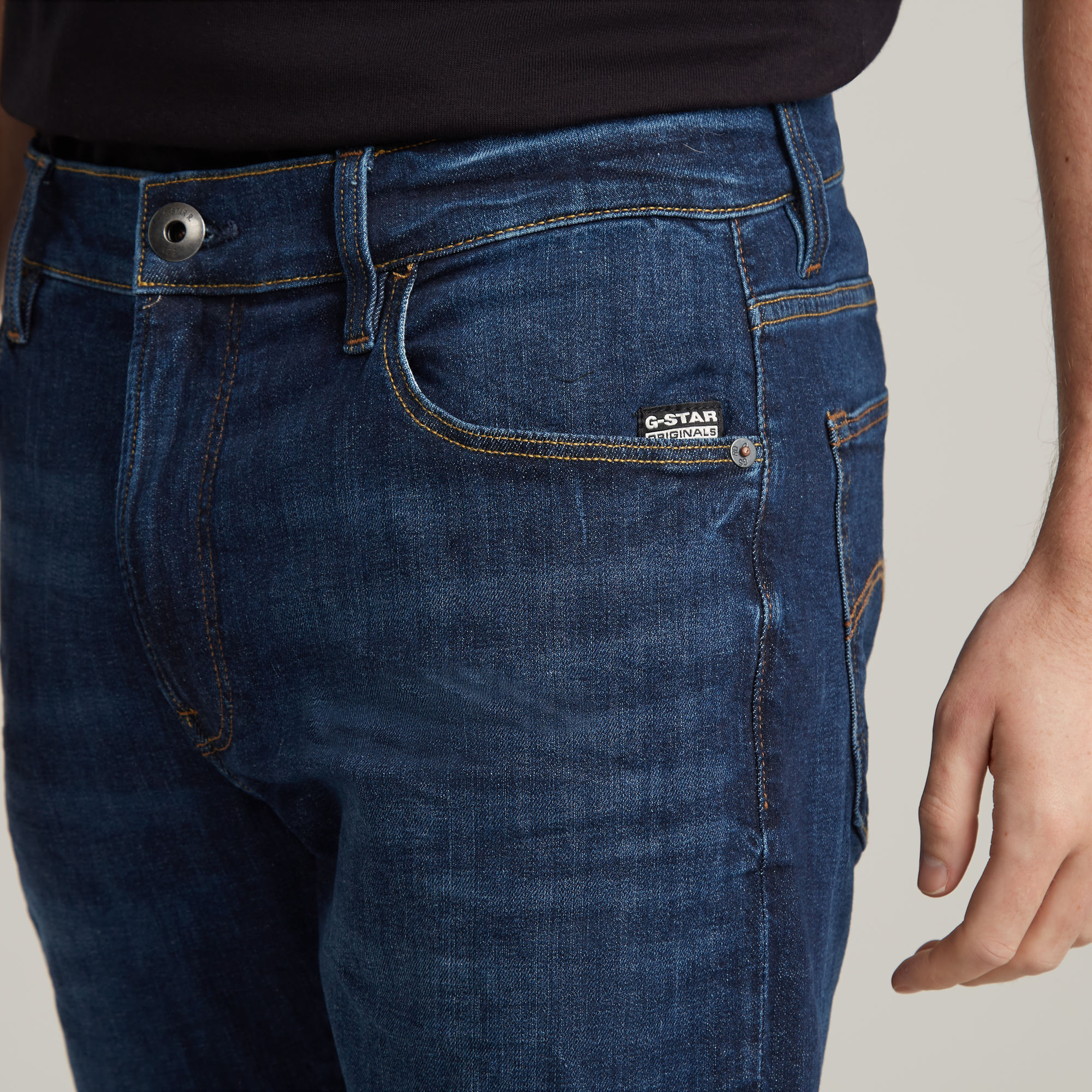 G-Star RAW 3301 Slim Jeans Donkerblauw Heren