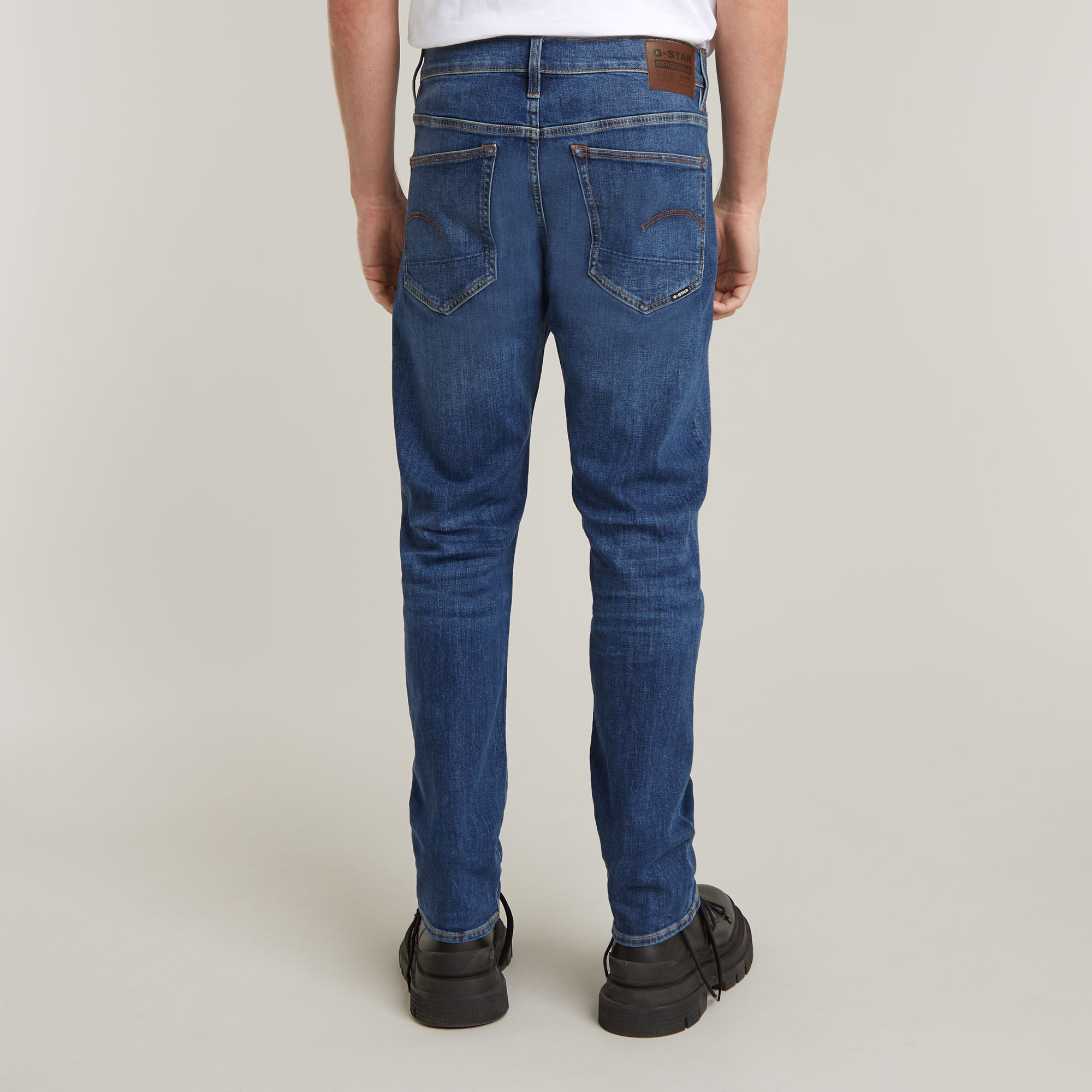 G-Star RAW 3301 Straight Jeans Midden blauw Heren