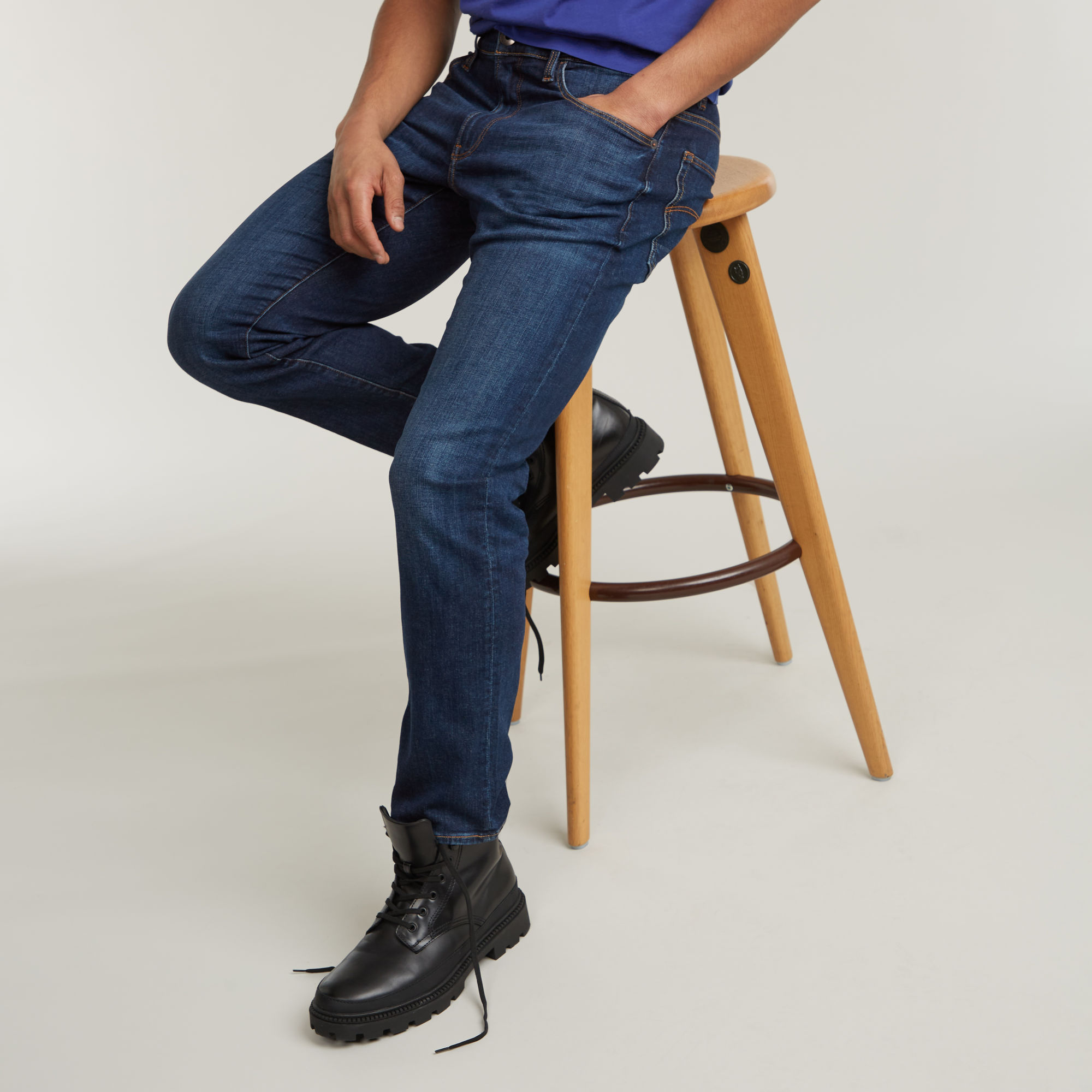 

3301 Straight Jeans - Dark blue - Men