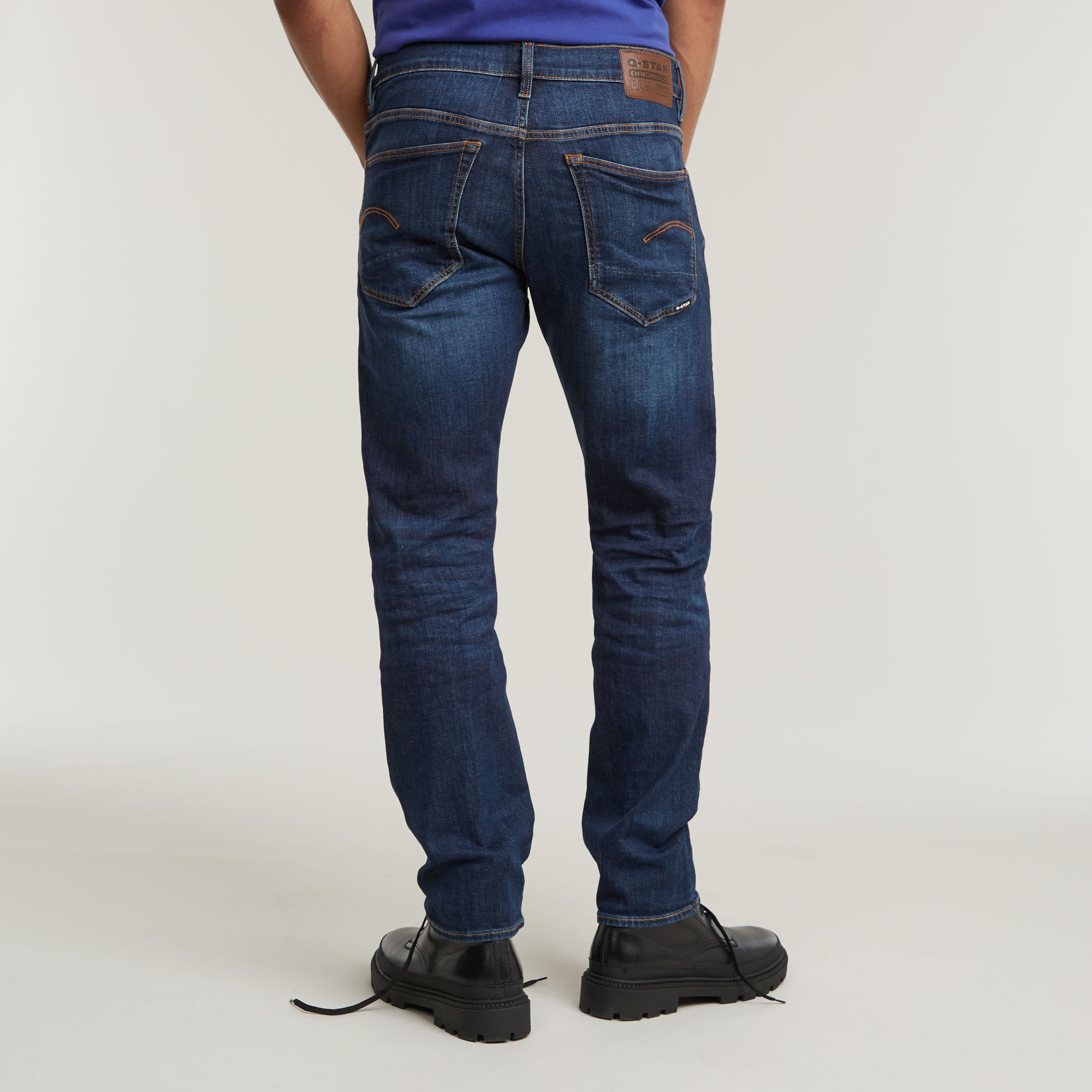 G-Star RAW 3301 Straight Jeans Donkerblauw Heren